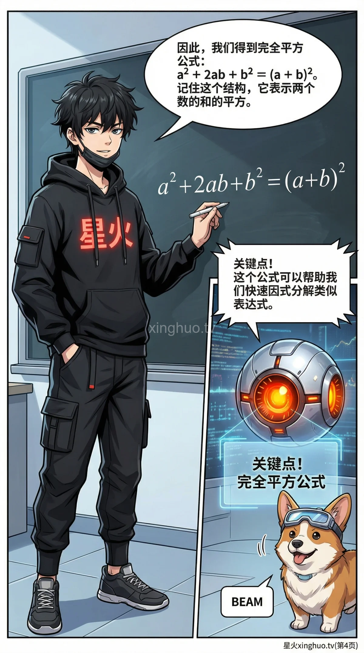 完全平方公式因式分解：概念、例题与解题技巧详解 - 第 4 页
