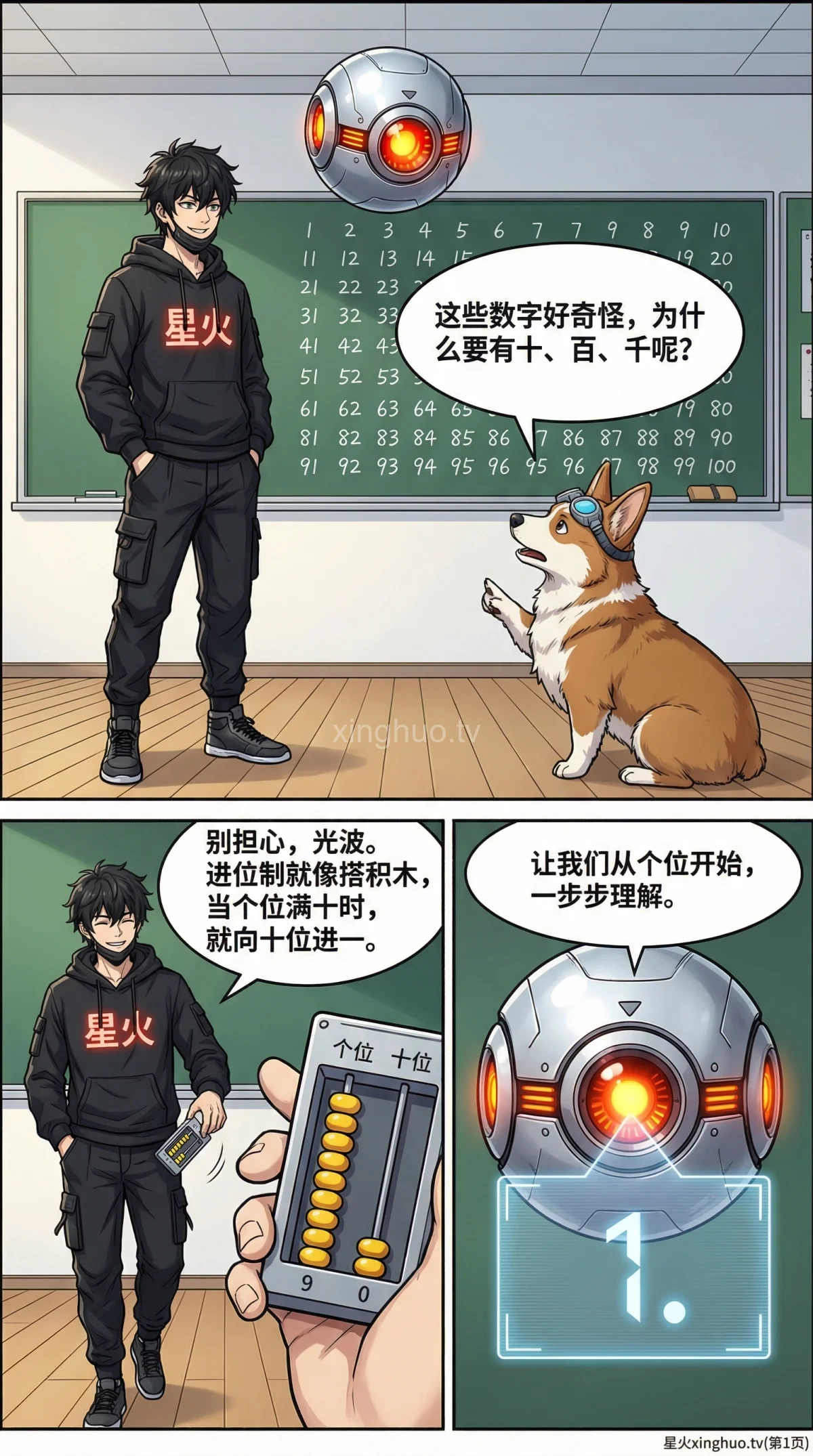 整数的认识：个十百千进位制详解与数位表(小学数学教学) - 第 1 页