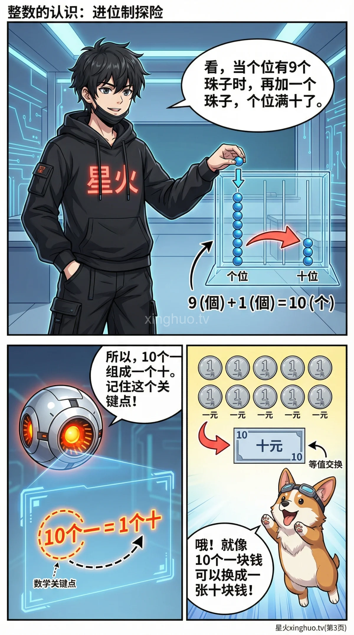 整数的认识：个十百千进位制详解与数位表(小学数学教学) - 第 3 页