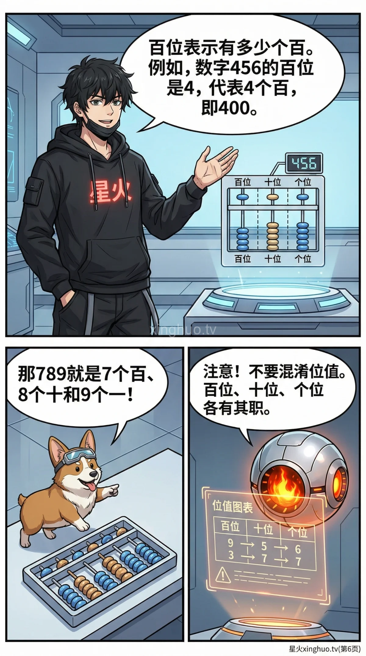 整数的认识：个十百千进位制详解与数位表(小学数学教学) - 第 6 页