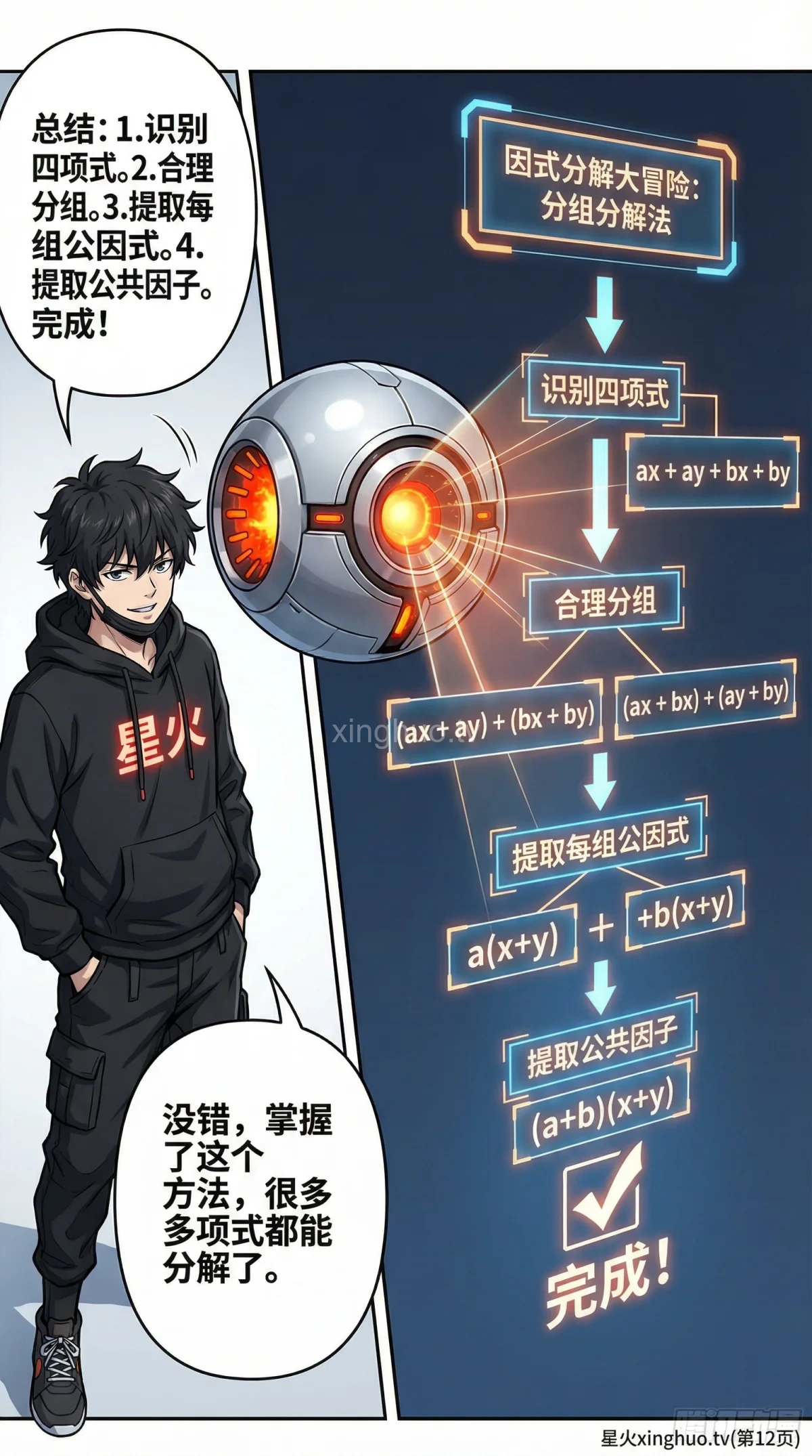 分组分解法详解：因式分解步骤、例题与技巧 | 初中数学 - 第 11 页