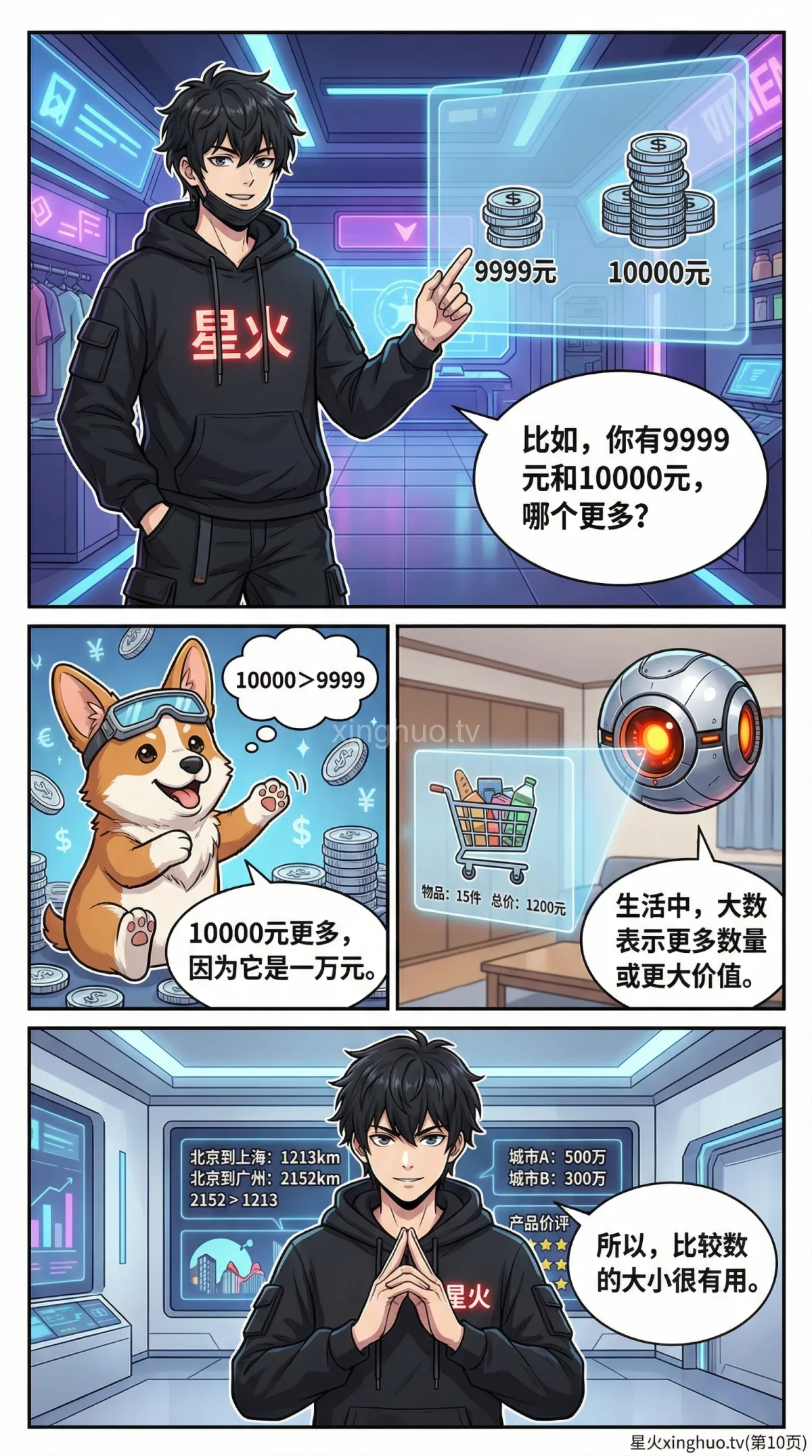 数的大小比较方法详解：比较规则、技巧与练习题 | 小学数学 - 第 10 页