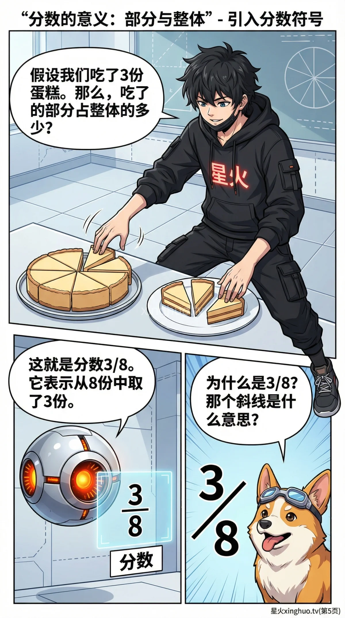 分数的意义详解：概念、部分与整体关系及实例解析 | 小学数学 - 第 5 页