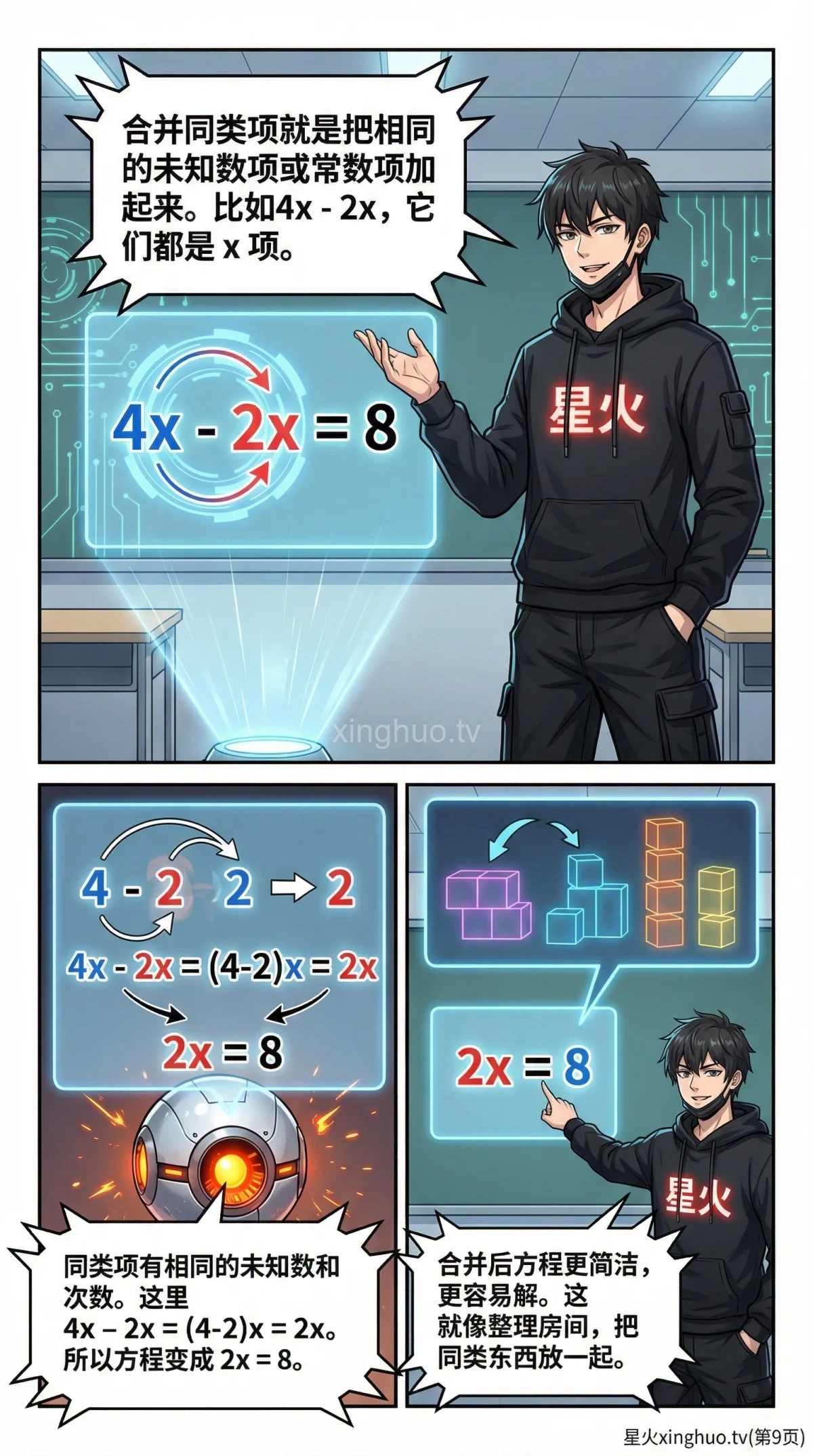 一元一次方程解法详解：步骤、例题与常见错误分析 - 第 9 页