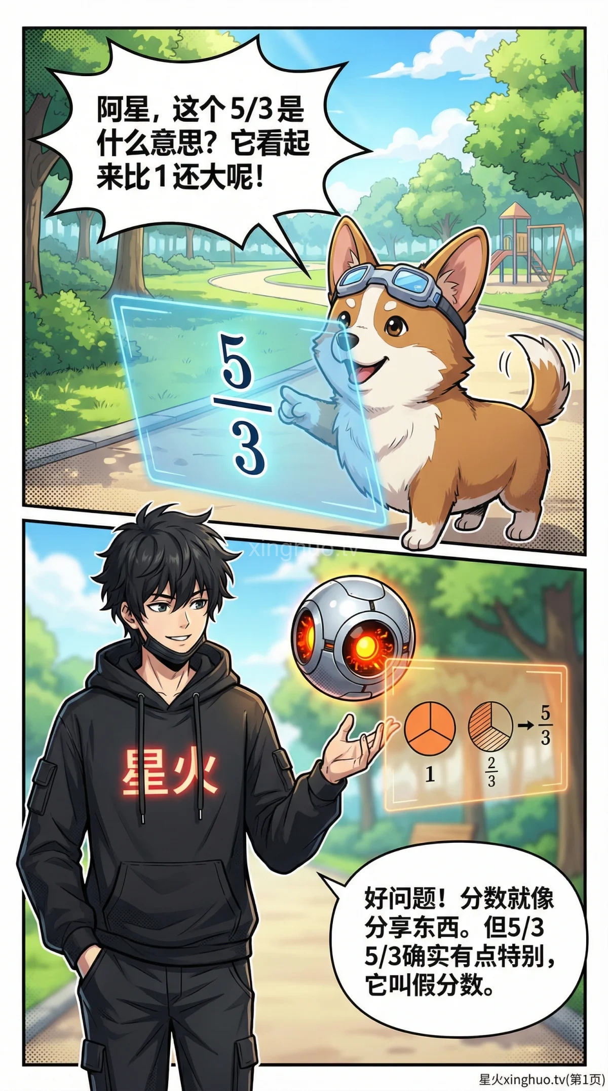 真分数与假分数的区别与转换详解 | 附练习题与概念辨析 - 第 1 页