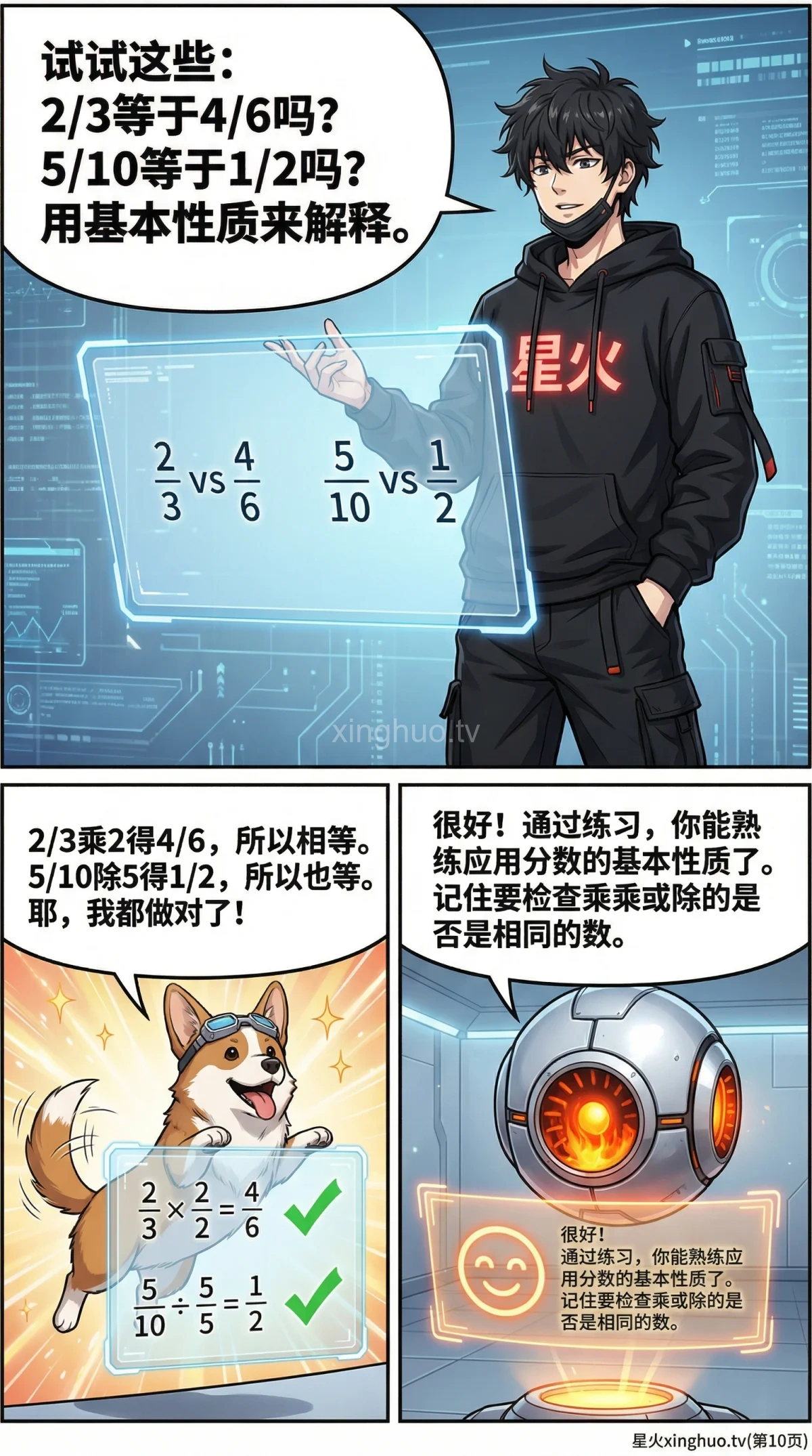 分数的基本性质是什么？核心概念与例题详解 | 小学数学 - 第 10 页