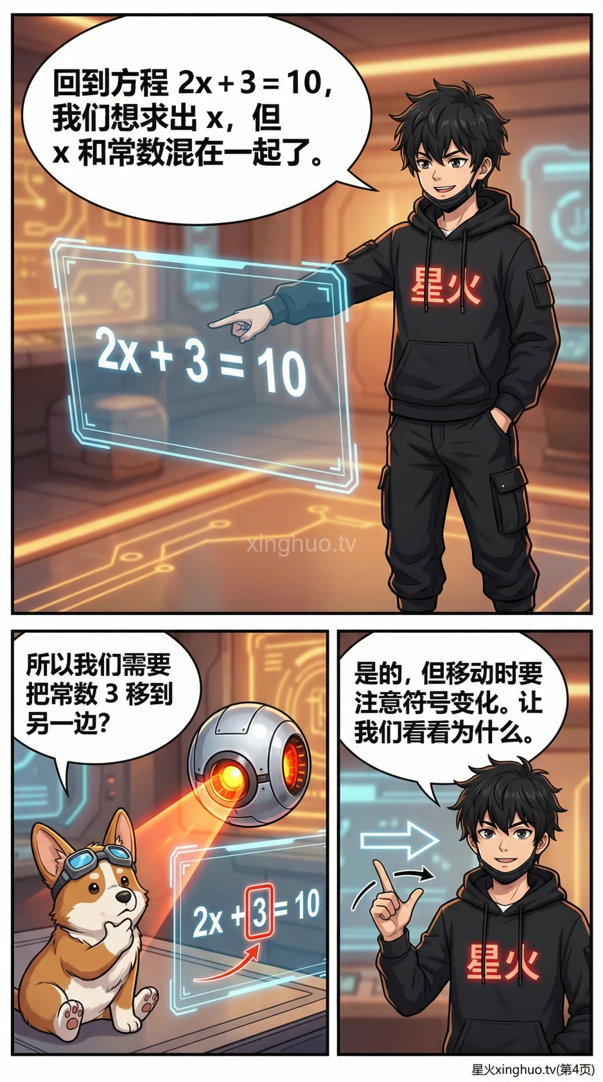 一元一次方程移项法则详解：步骤、例题与常见错误 - 第 4 页