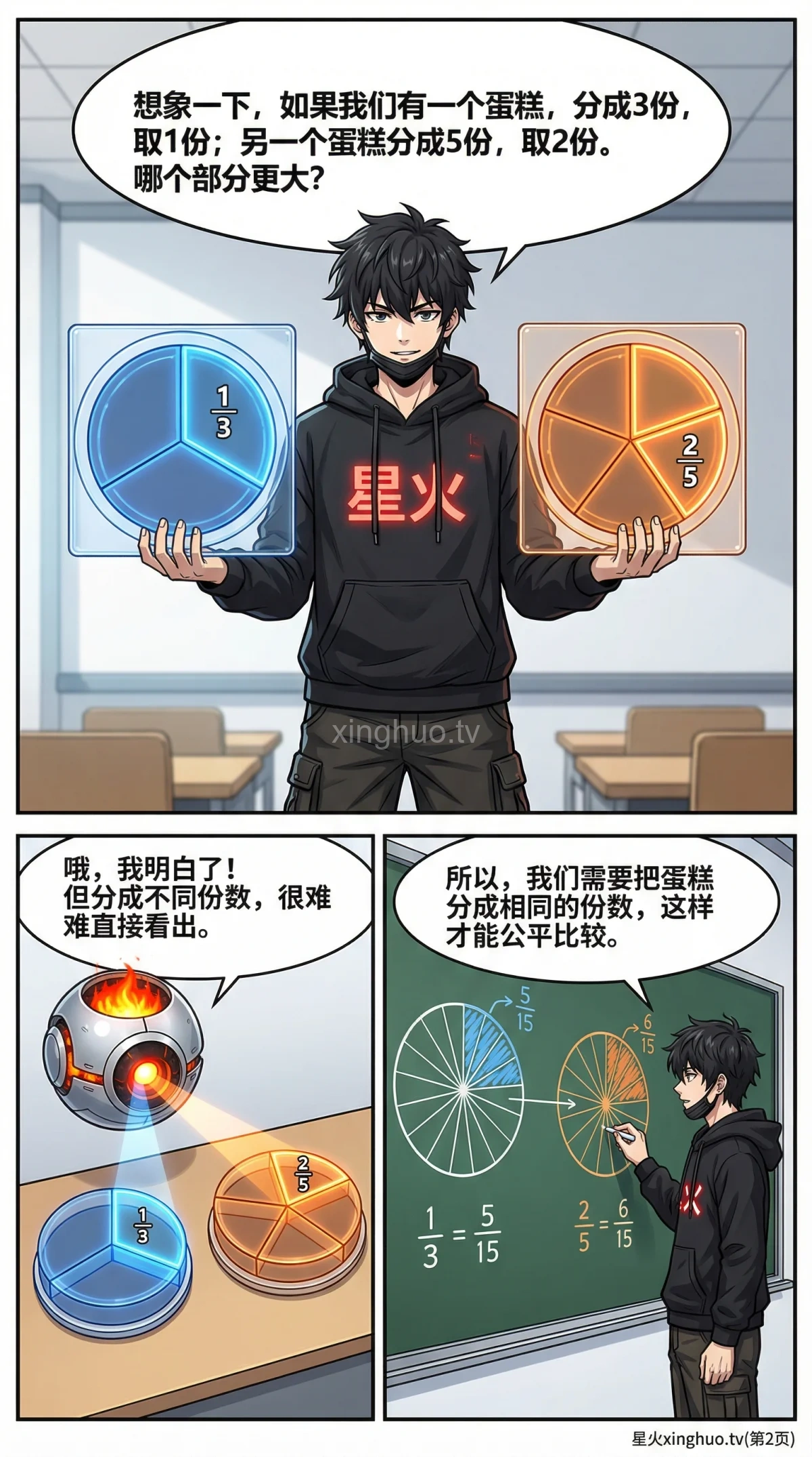 通分详解：方法步骤、练习题与常见错误解析 | 小学数学分数运算 - 第 2 页