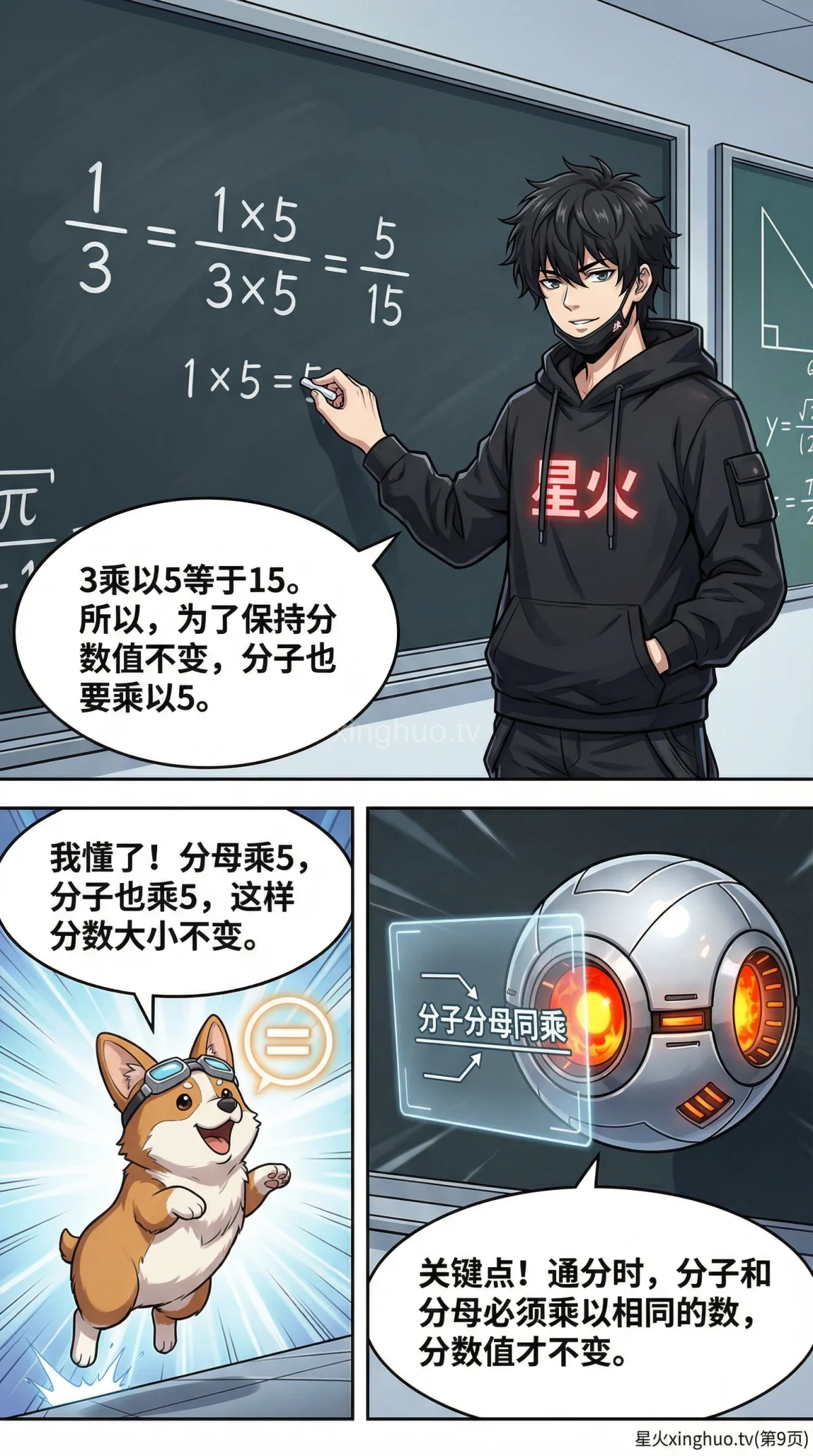 通分详解：方法步骤、练习题与常见错误解析 | 小学数学分数运算 - 第 9 页