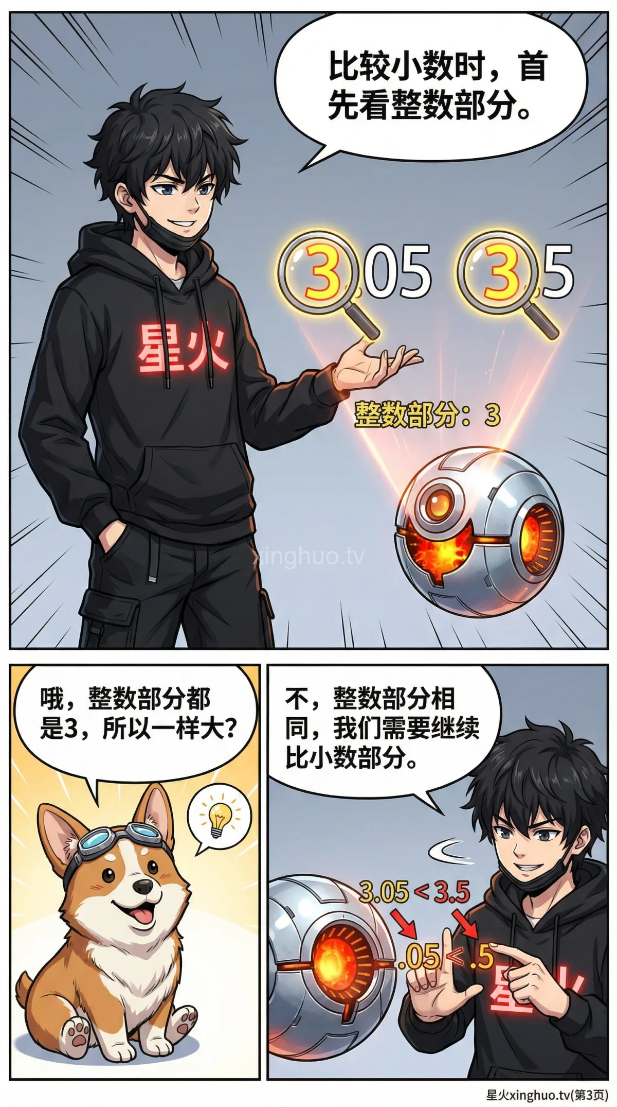 小数的读写与大小比较详解：数位认识与排序方法教学 - 第 3 页