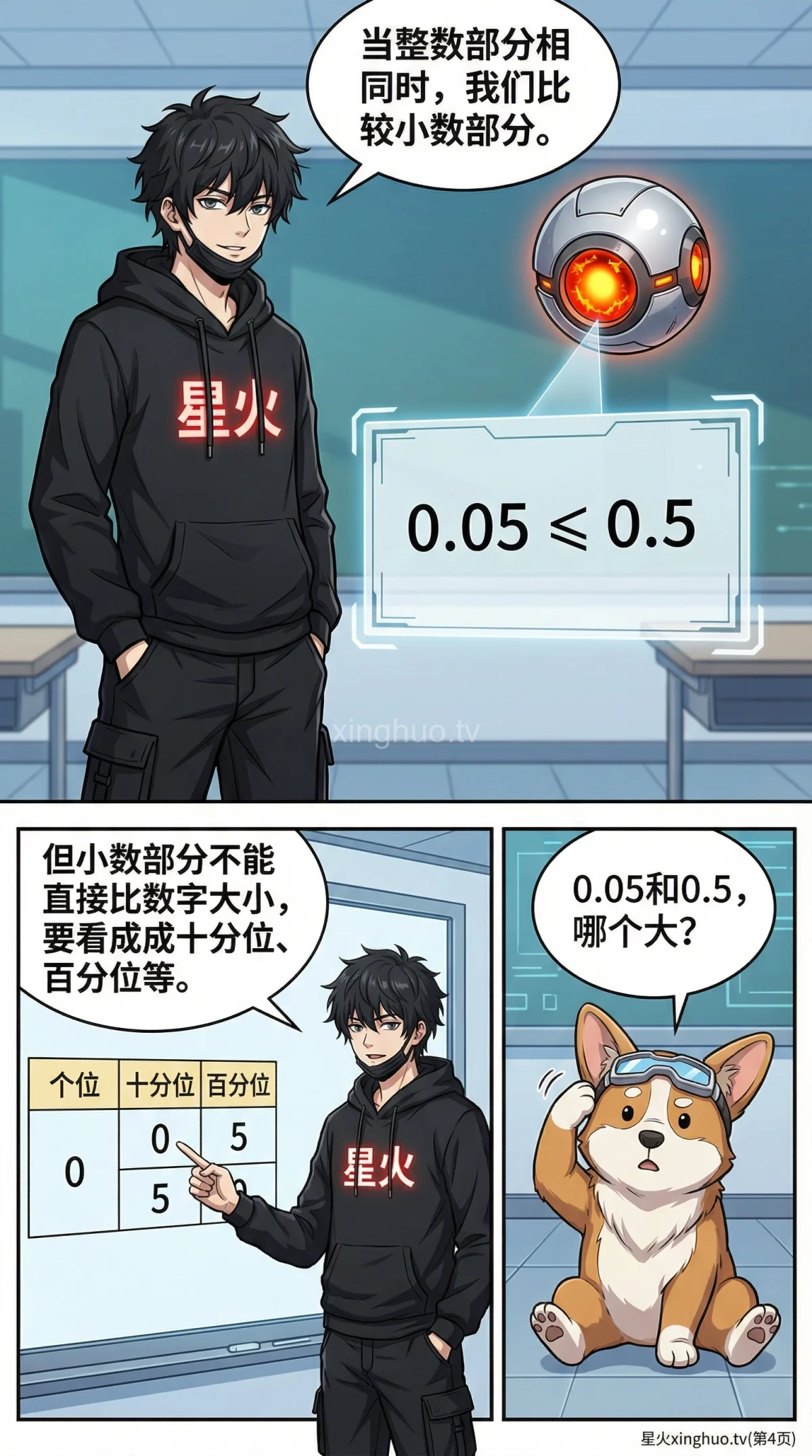 小数的读写与大小比较详解：数位认识与排序方法教学 - 第 4 页