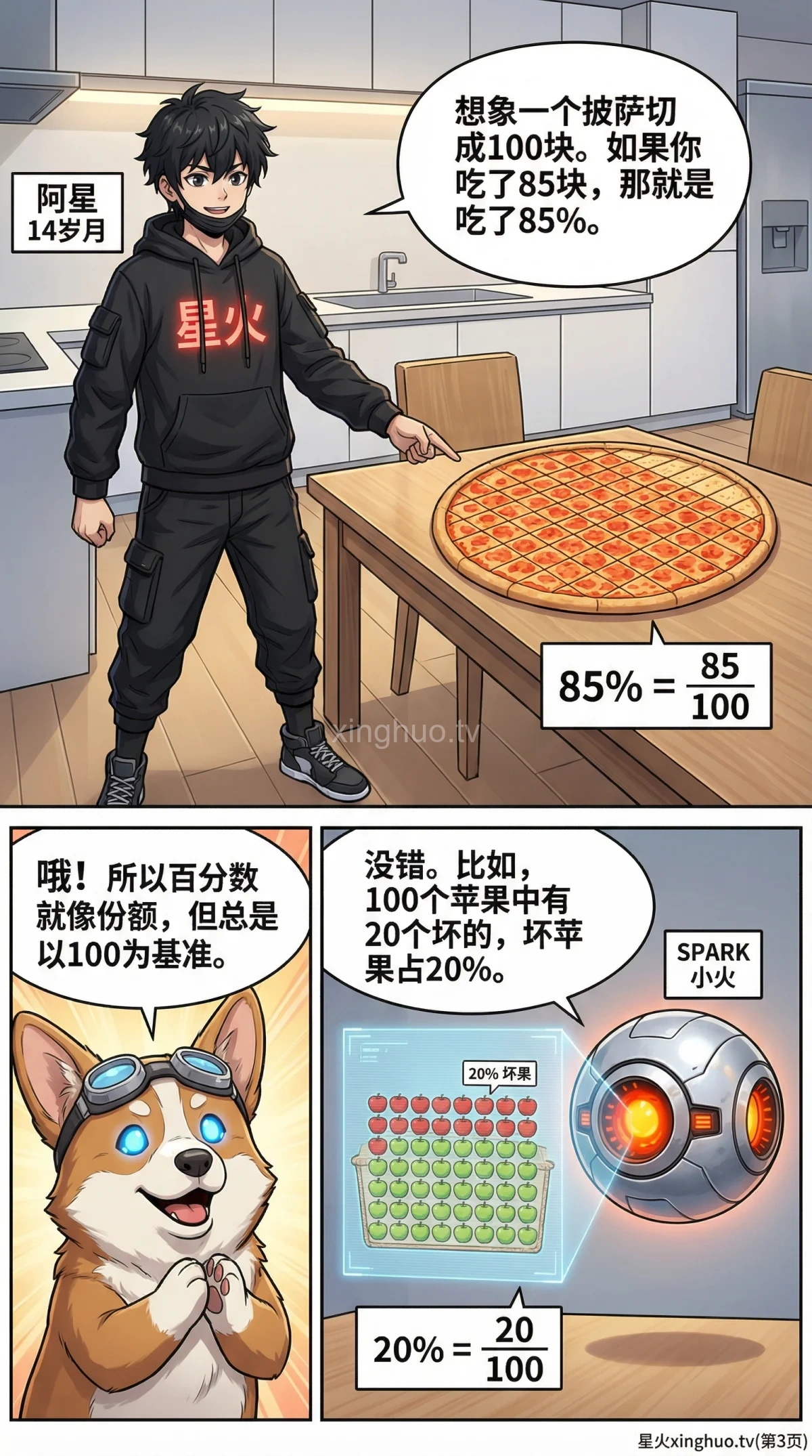 百分数的意义详解：概念、读写与生活实例（小学数学） - 第 3 页