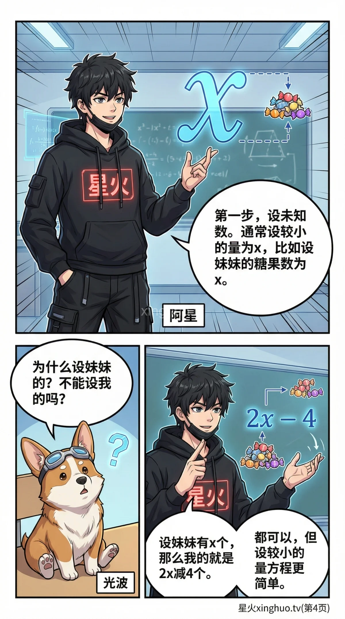 和差倍分问题详解：方程解法与练习题（小学数学/初中数学） - 第 4 页