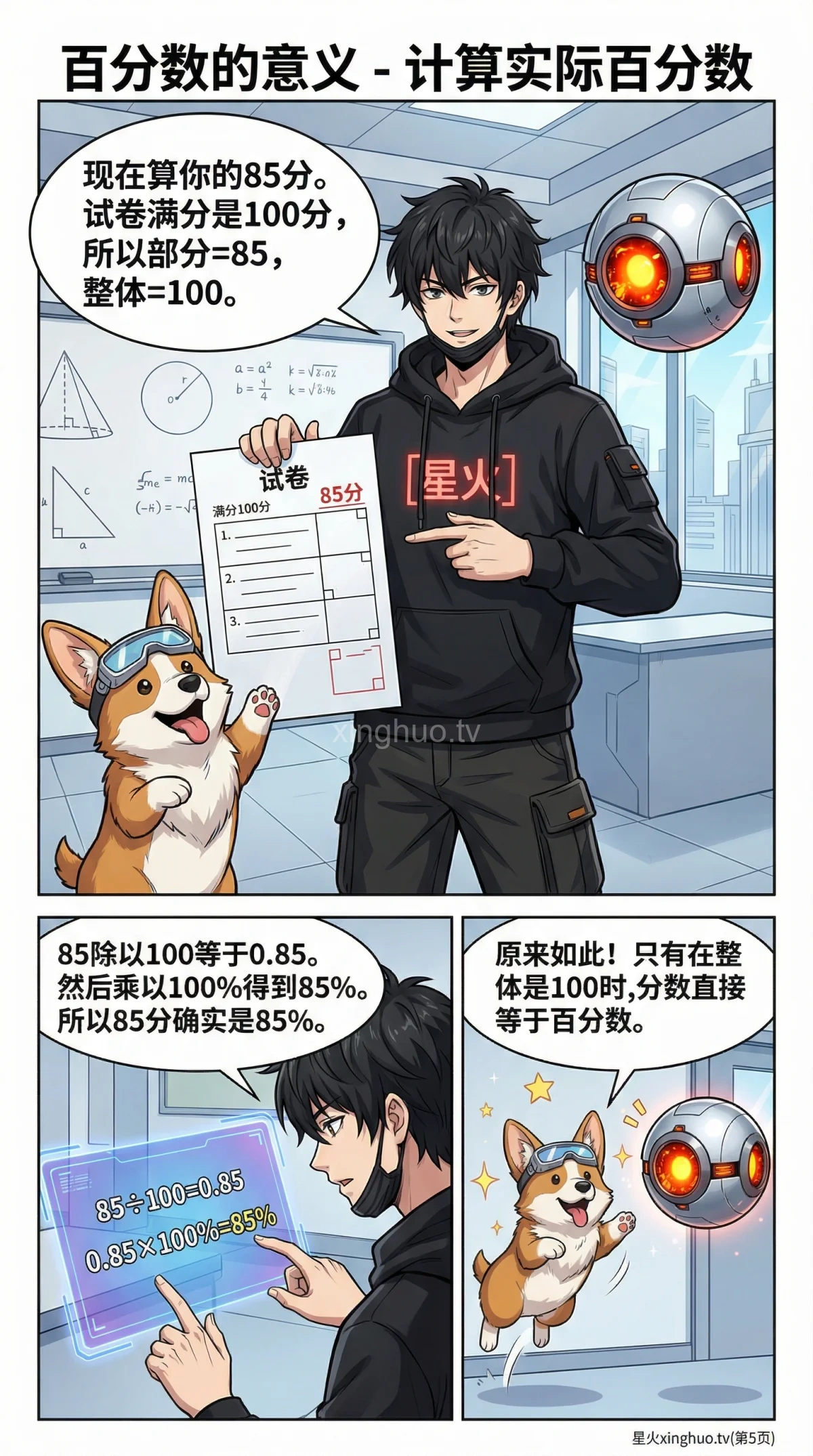 百分数的意义详解：概念、读写与生活实例（小学数学） - 第 5 页