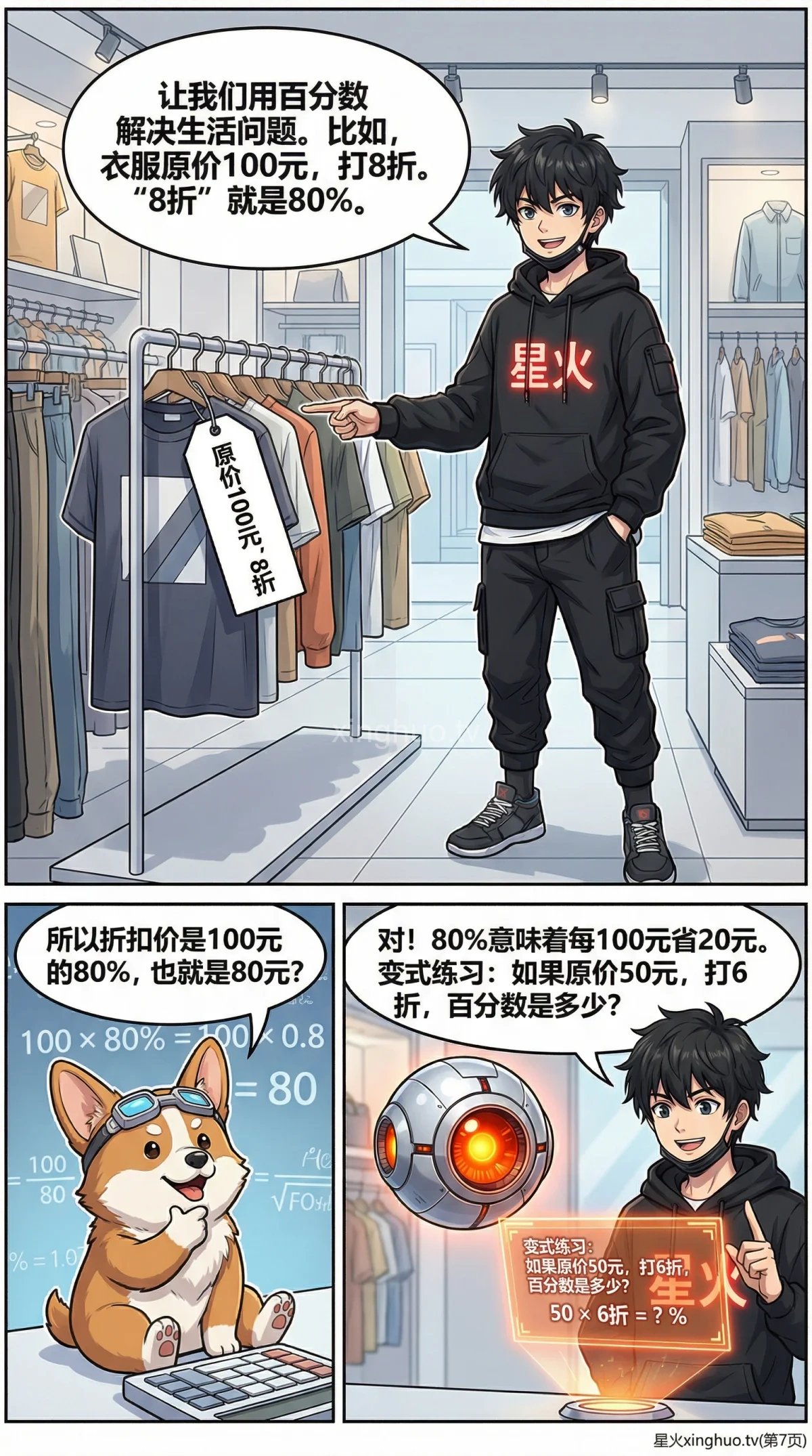 百分数的意义详解：概念、读写与生活实例（小学数学） - 第 7 页