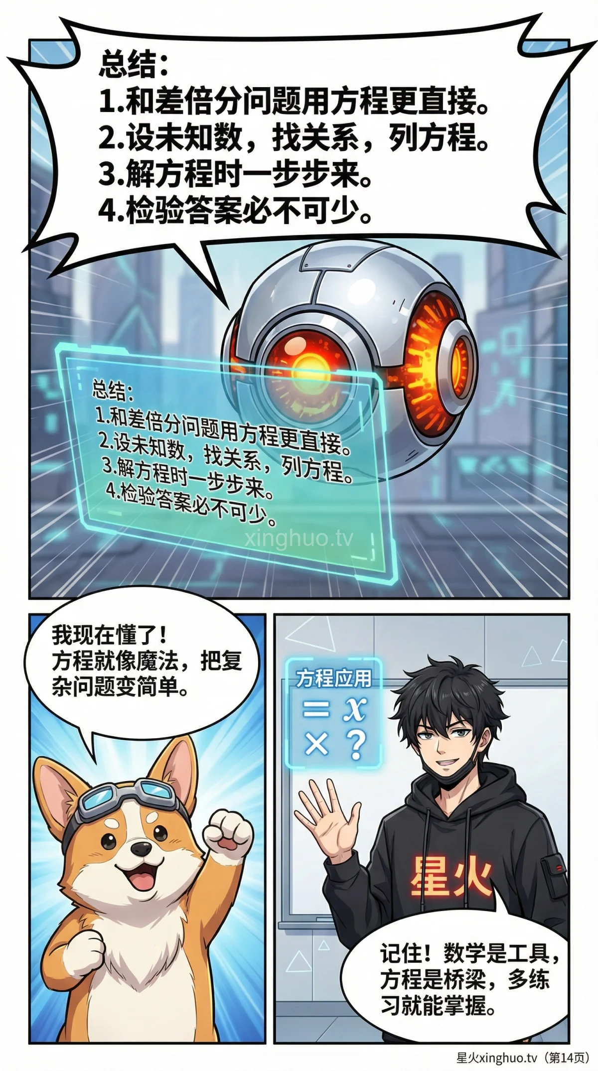 和差倍分问题详解：方程解法与练习题（小学数学/初中数学） - 第 14 页