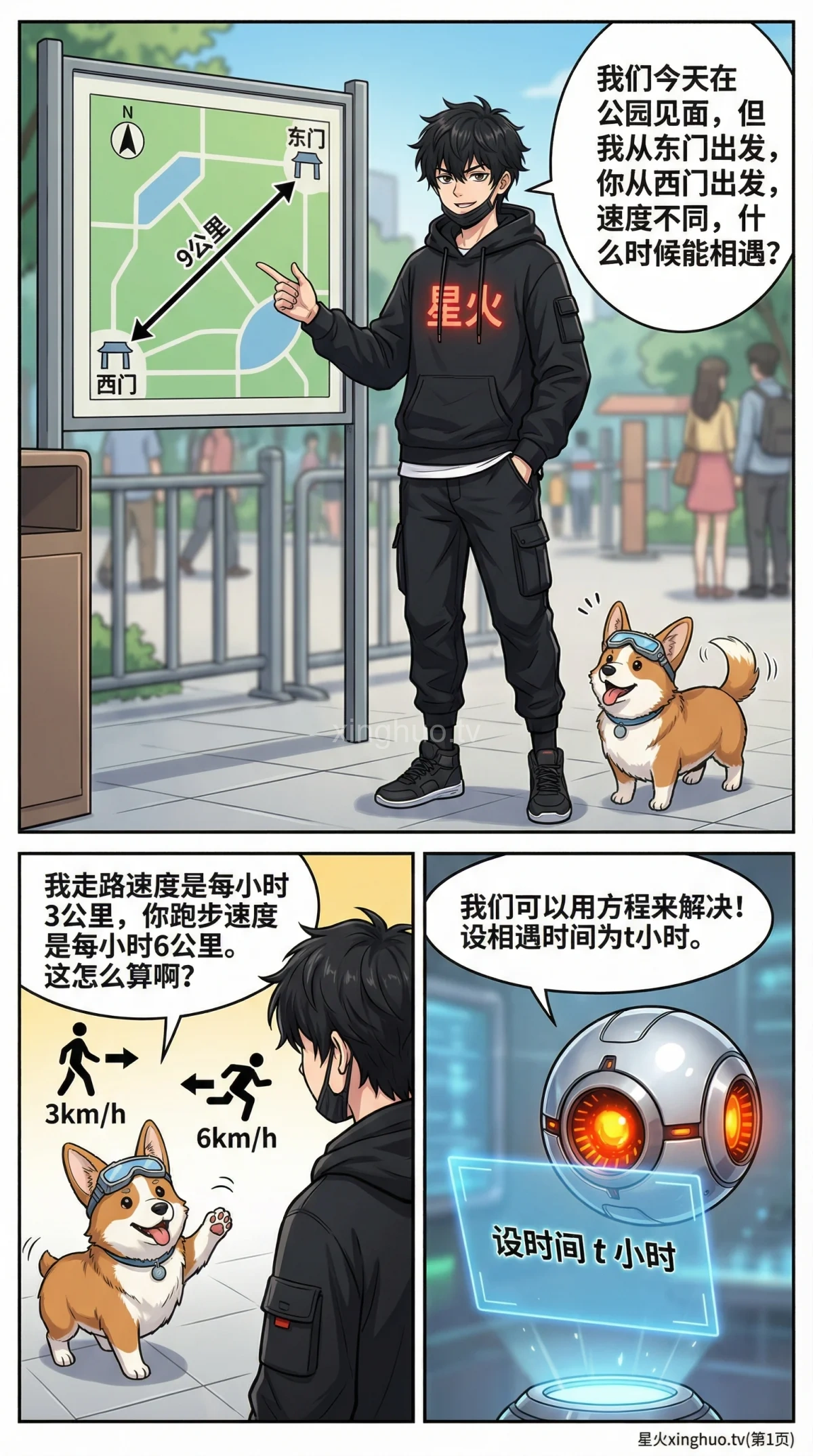 行程问题方程解法详解：速度时间距离公式与应用题步骤 - 第 1 页