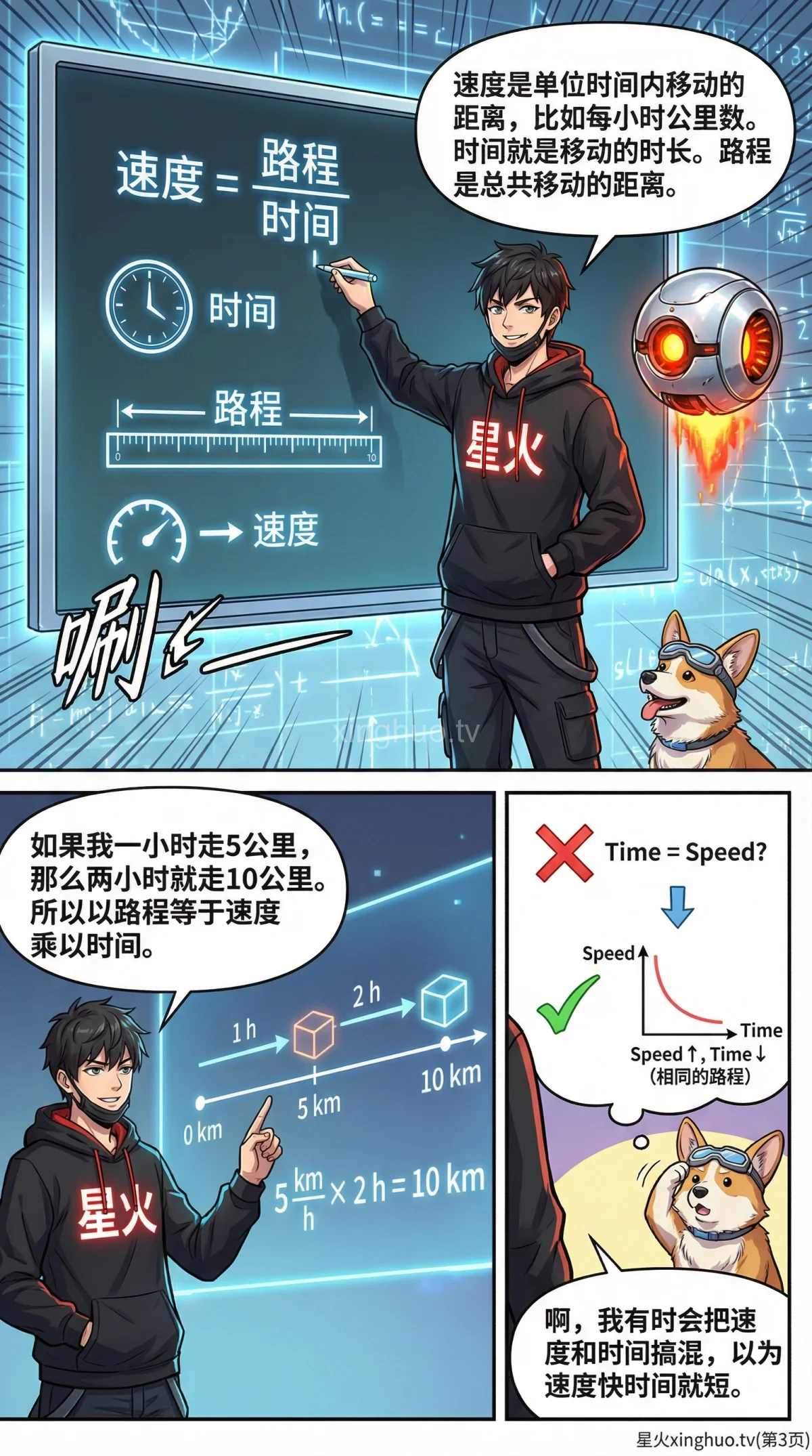 行程问题方程解法详解：速度时间距离公式与应用题步骤 - 第 3 页