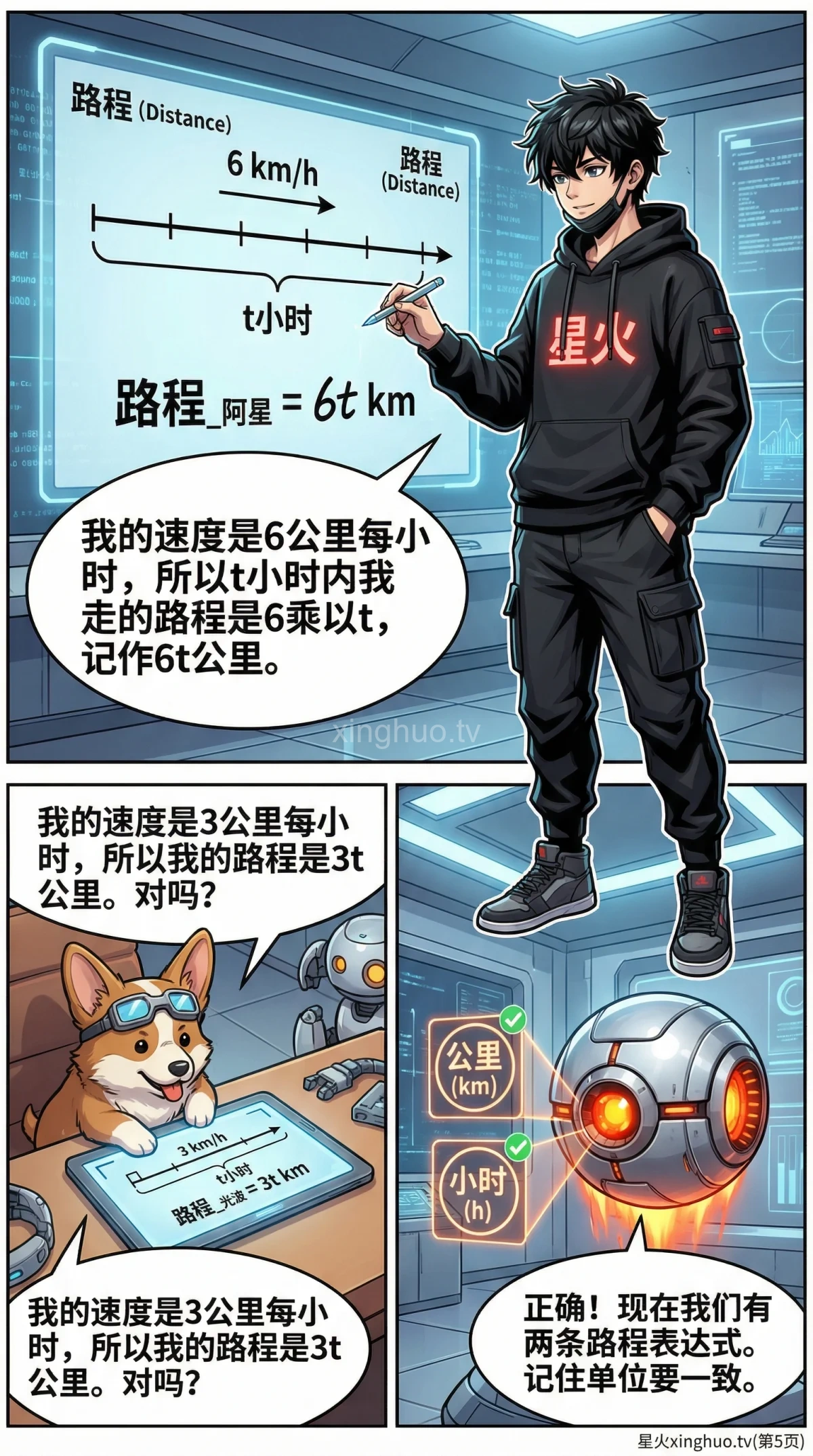 行程问题方程解法详解：速度时间距离公式与应用题步骤 - 第 5 页