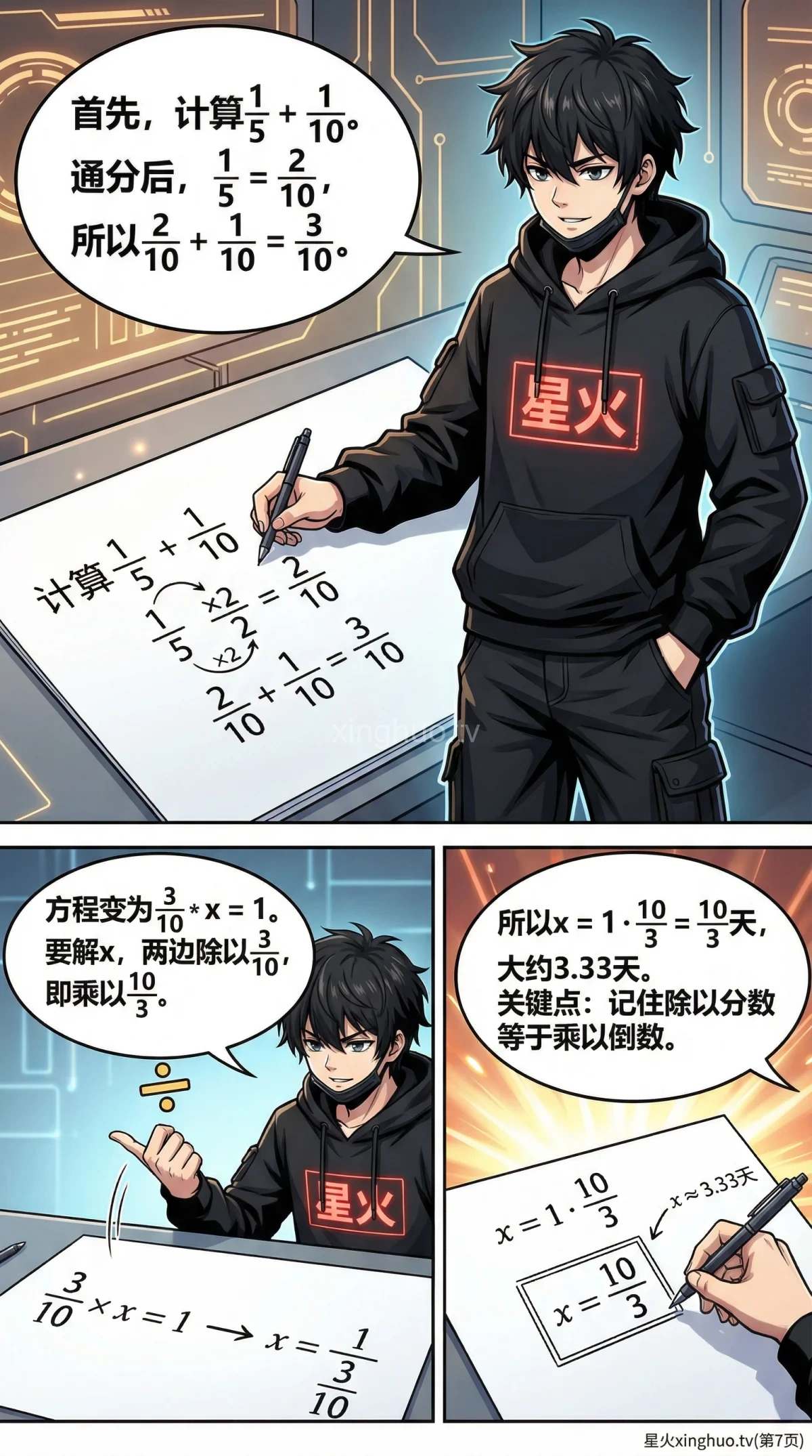 工程问题方程解法详解：从基础到典型例题（小学数学/初中数学） - 第 7 页