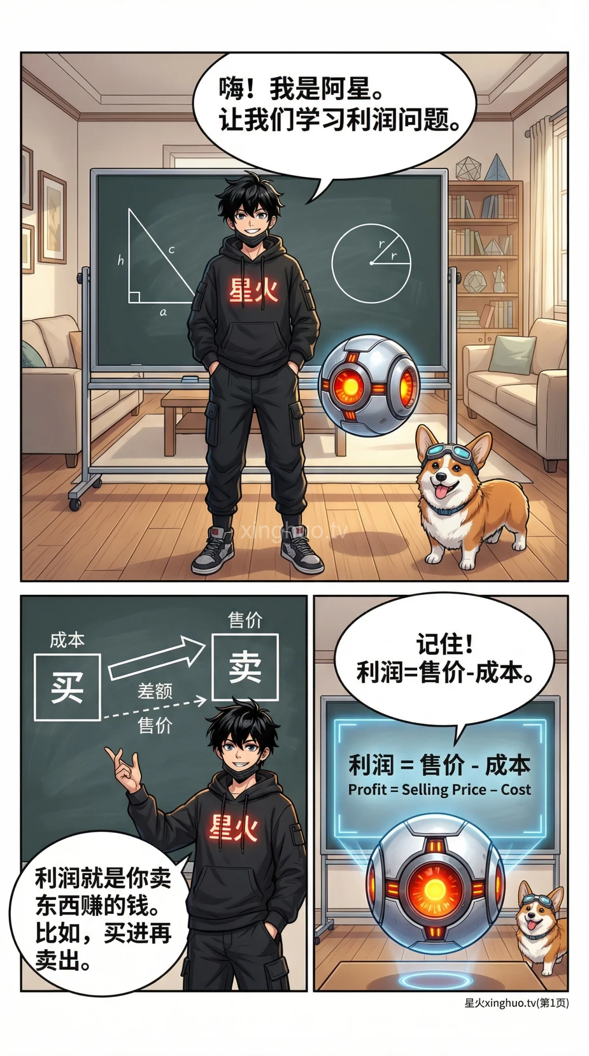 利润问题方程解法详解：从公式到典型例题（小学/初中数学） - 第 1 页