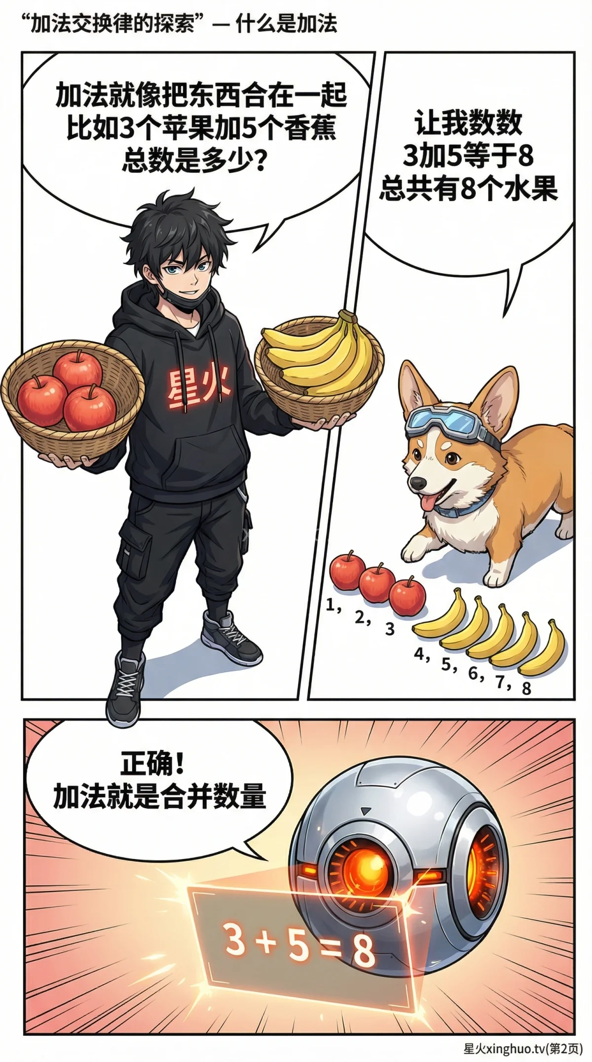 加法交换律详解：概念、漫画图解与练习题（小学数学） - 第 2 页