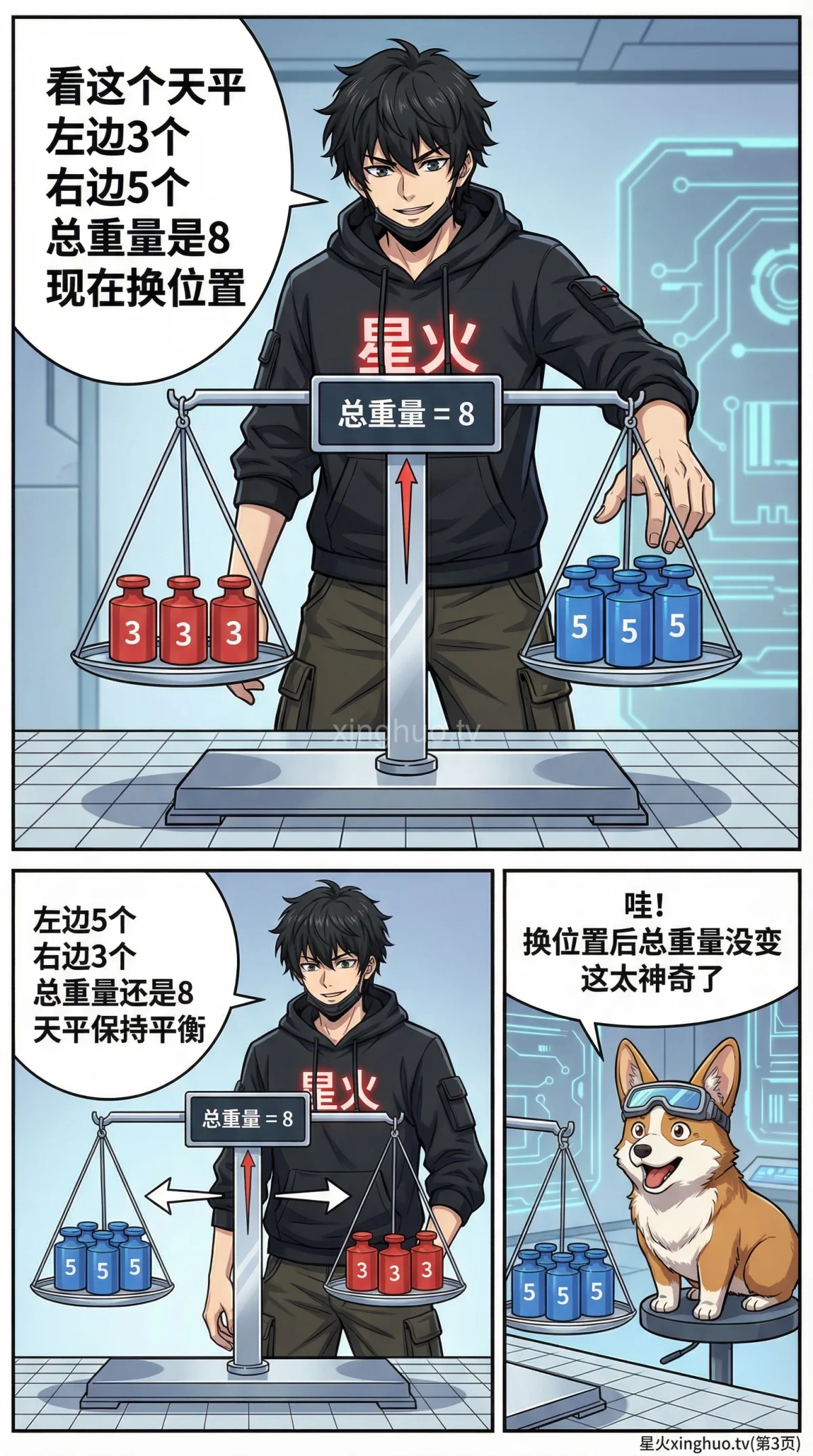 加法交换律详解：概念、漫画图解与练习题（小学数学） - 第 3 页