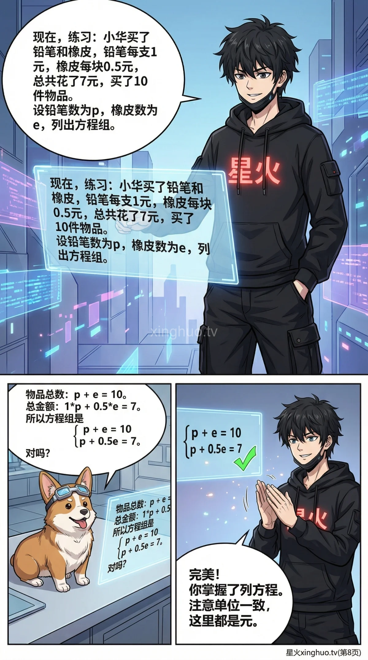 二元一次方程组详解：核心概念、知识点与例题解析 | 初中数学 - 第 8 页