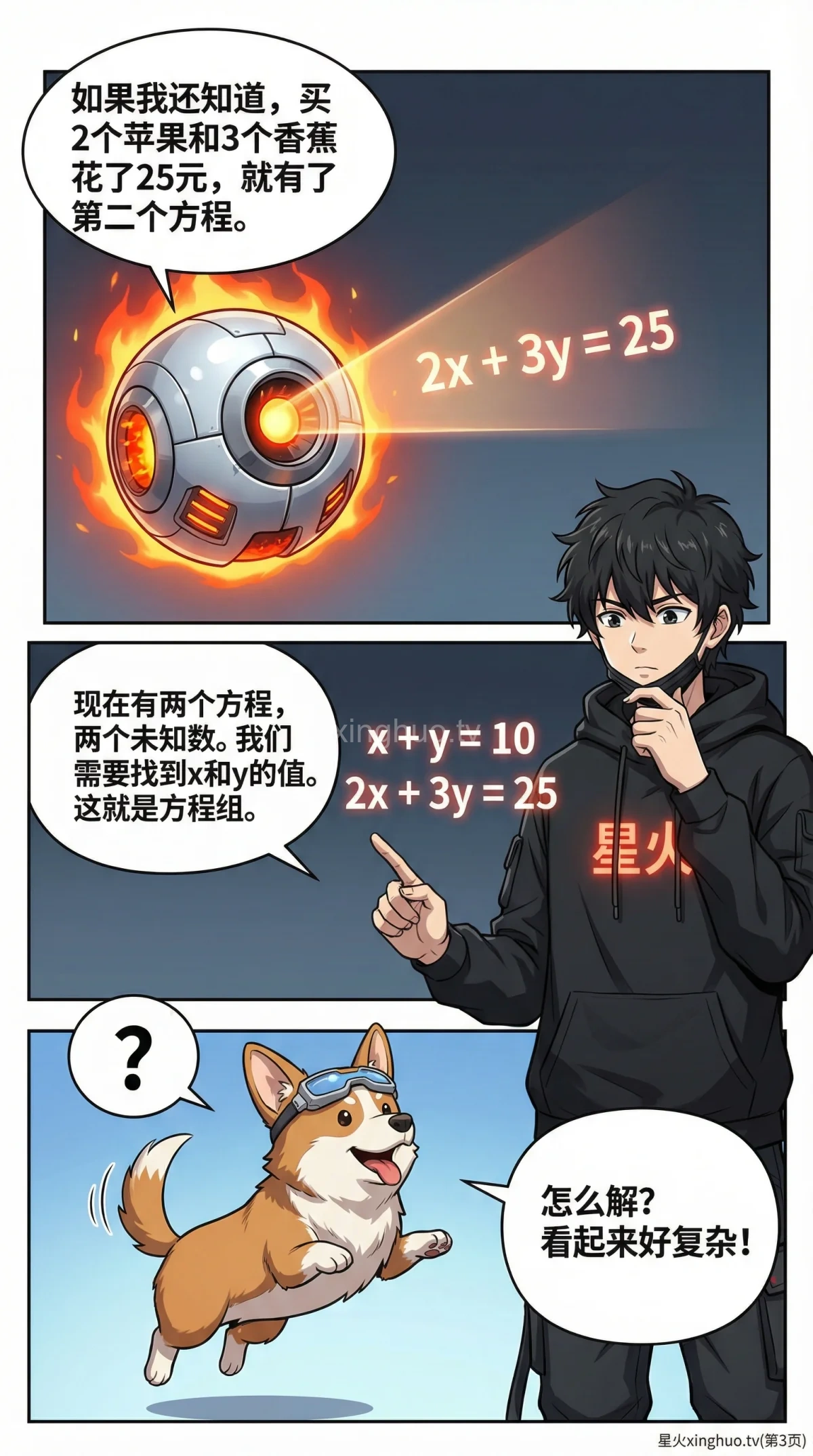 代入消元法解方程组：步骤详解与例题精讲（初中数学） - 第 3 页