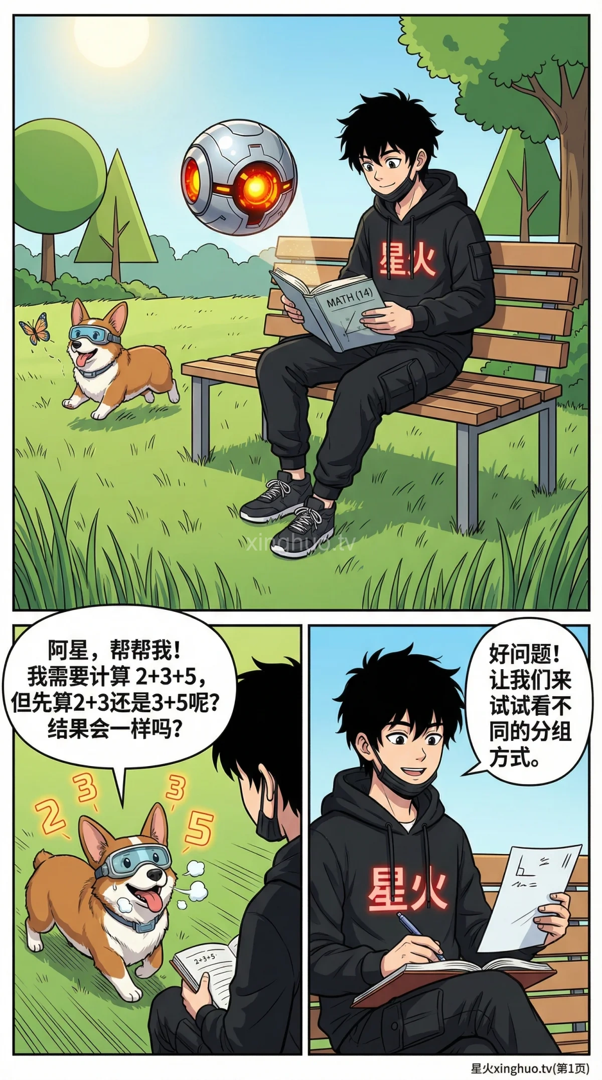 加法结合律详解：小学数学运算定律（附练习题与漫画图解） - 第 1 页