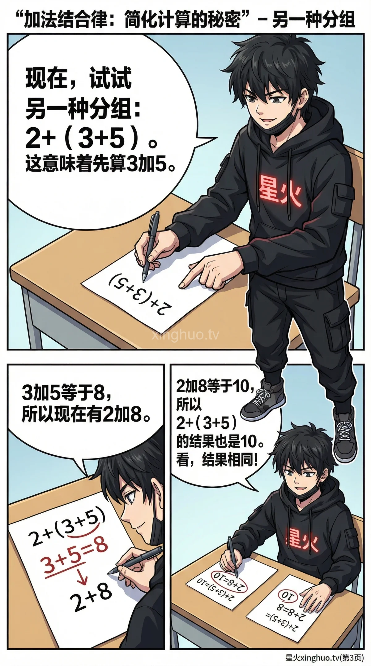 加法结合律详解：小学数学运算定律（附练习题与漫画图解） - 第 3 页