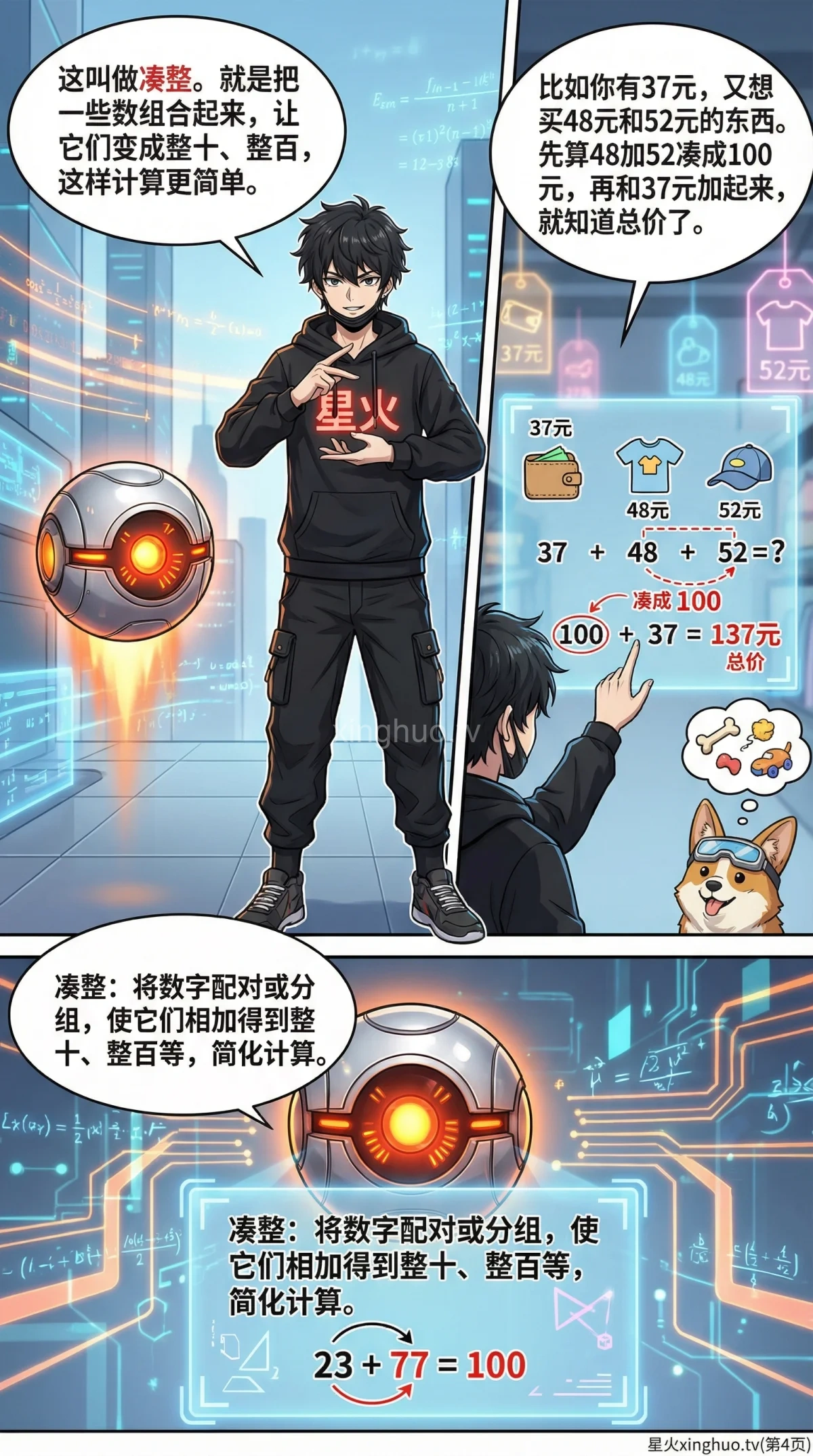 连加简便计算方法与技巧详解：小学数学计算例题讲解 - 第 4 页