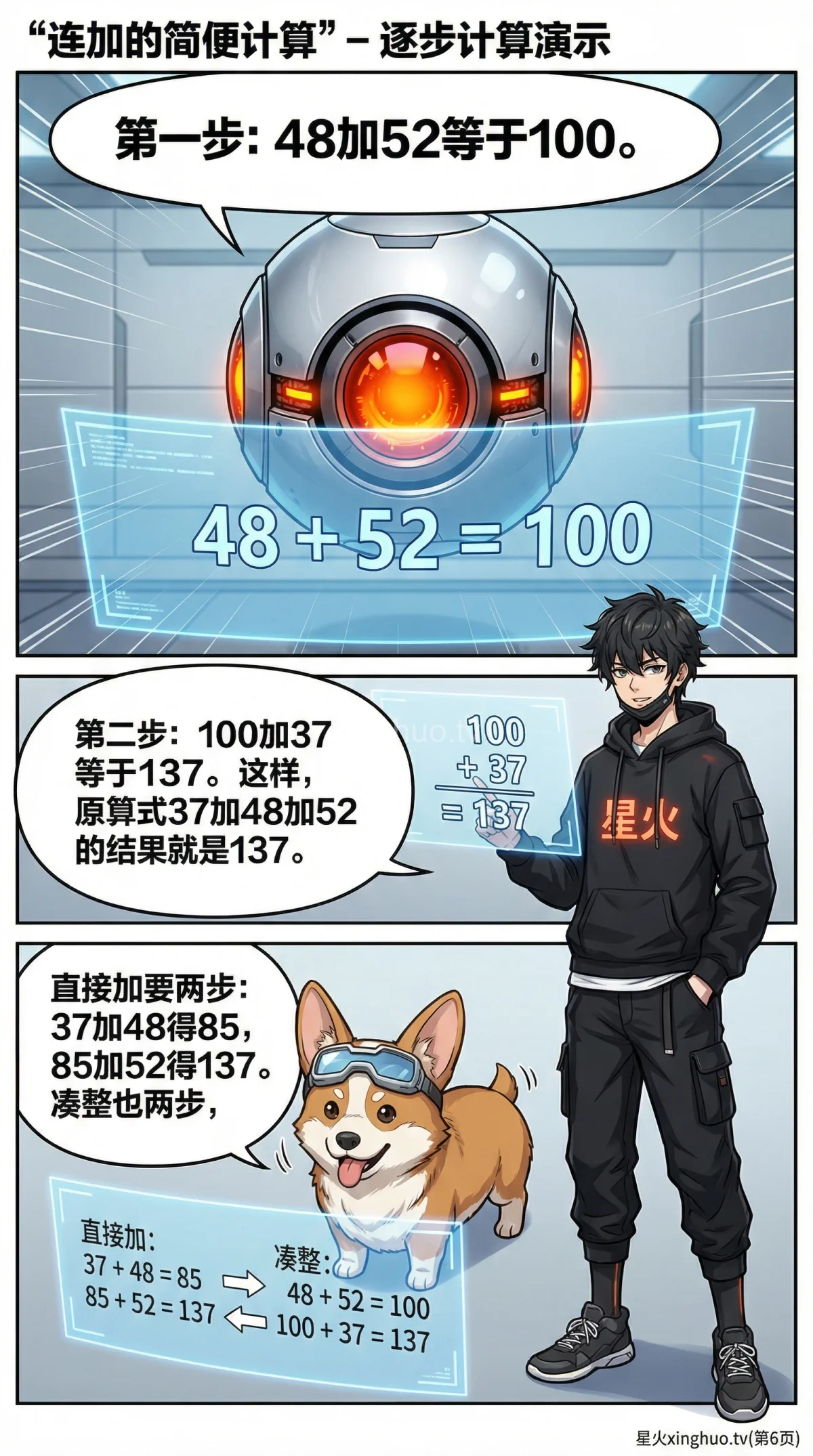 连加简便计算方法与技巧详解：小学数学计算例题讲解 - 第 6 页