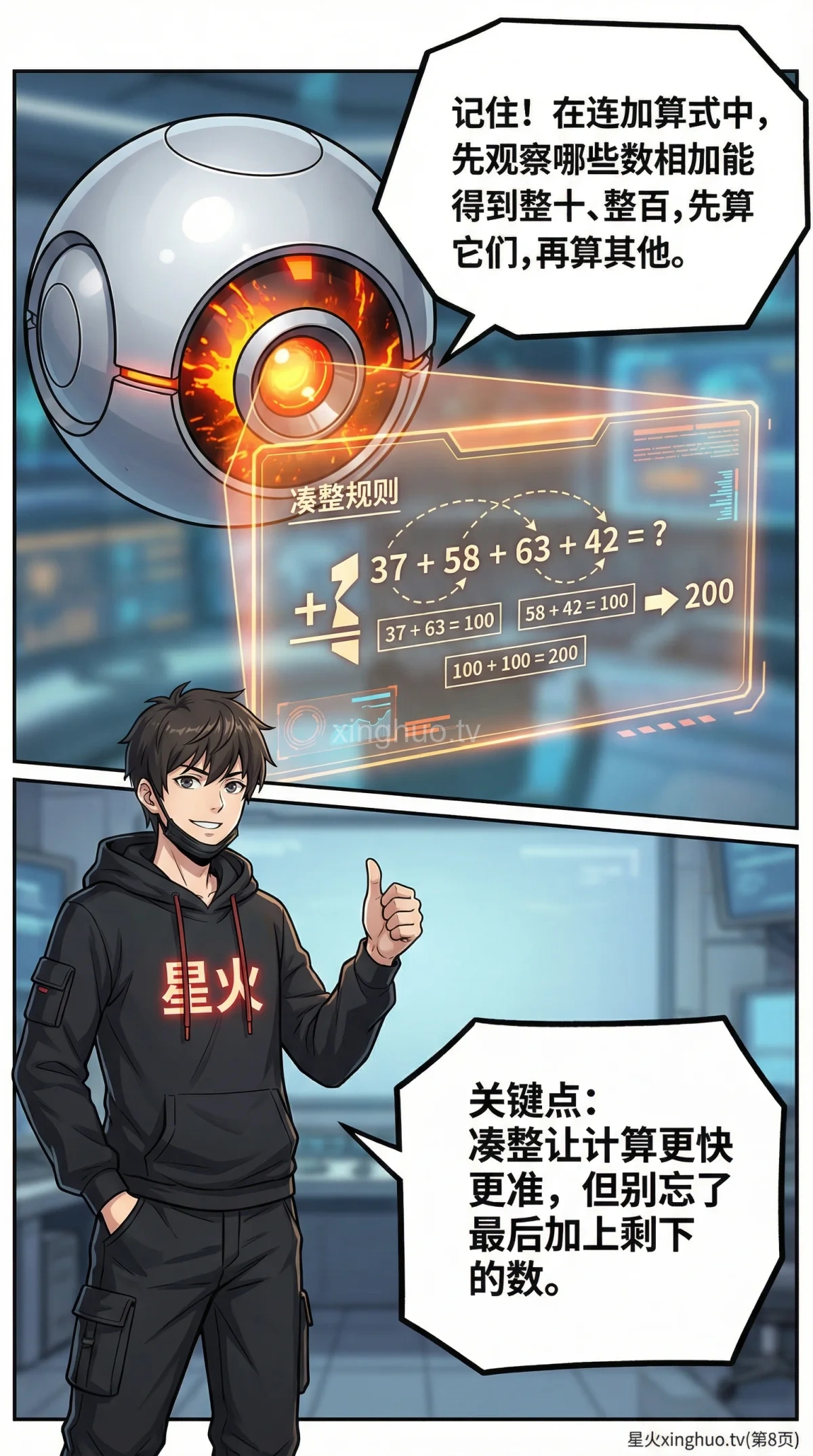 连加简便计算方法与技巧详解：小学数学计算例题讲解 - 第 8 页