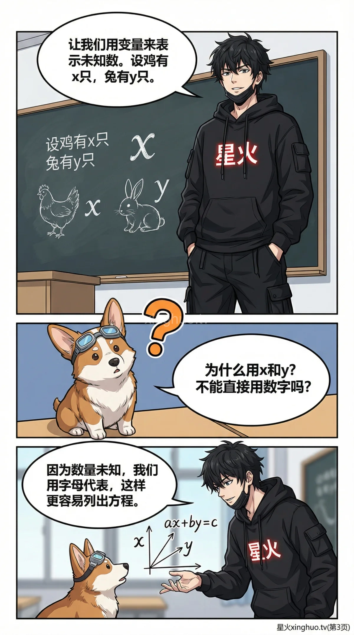 鸡兔同笼问题解法详解：二元一次方程组应用与练习题 | 数学建模教学 - 第 3 页