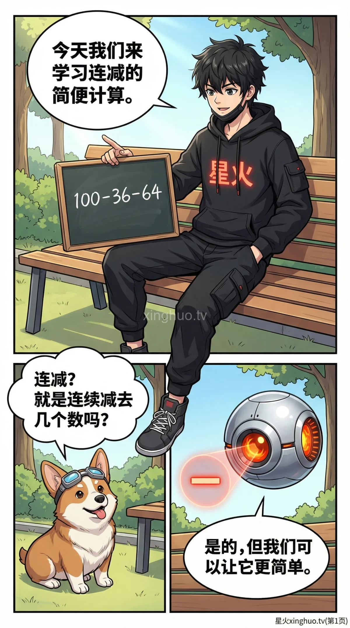 连减的简便计算方法与技巧详解：小学数学减法运算例题讲解 - 第 1 页