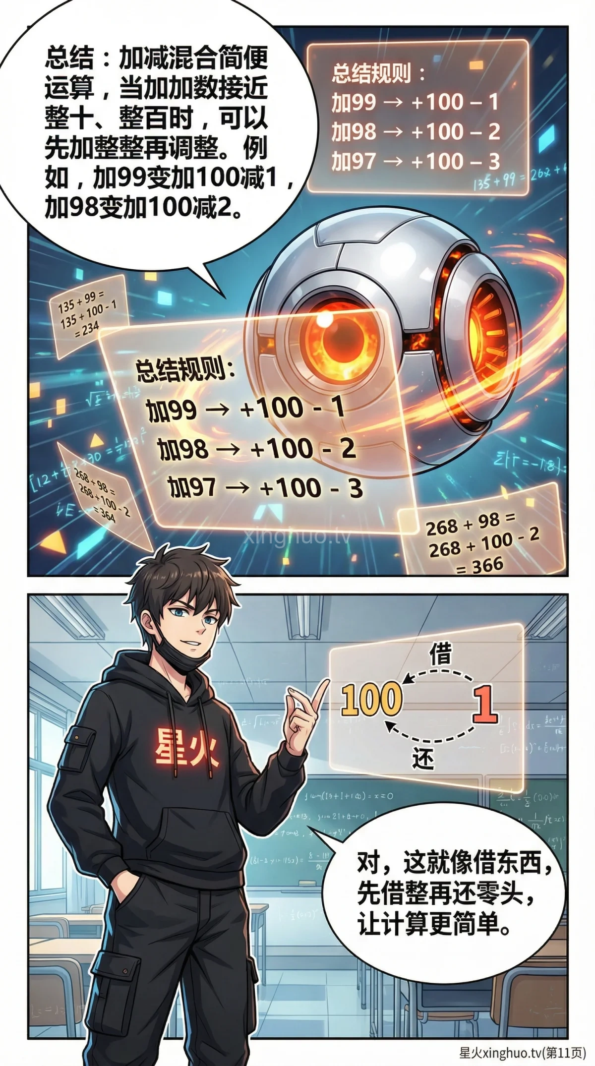 加减混合简便运算方法详解：计算技巧与例题(小学数学) - 第 11 页