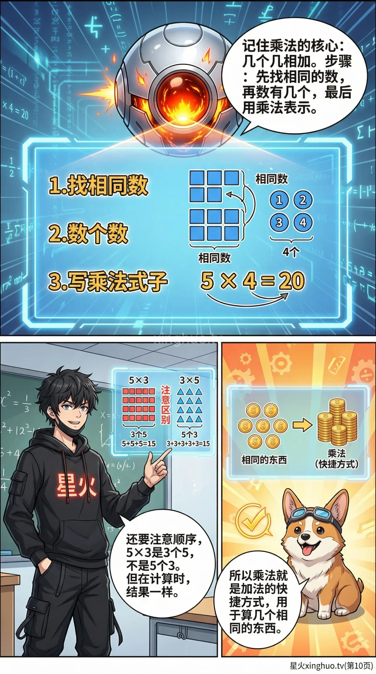 乘法的意义详解：几个几的概念、理解方法与练习题 | 小学数学 - 第 10 页