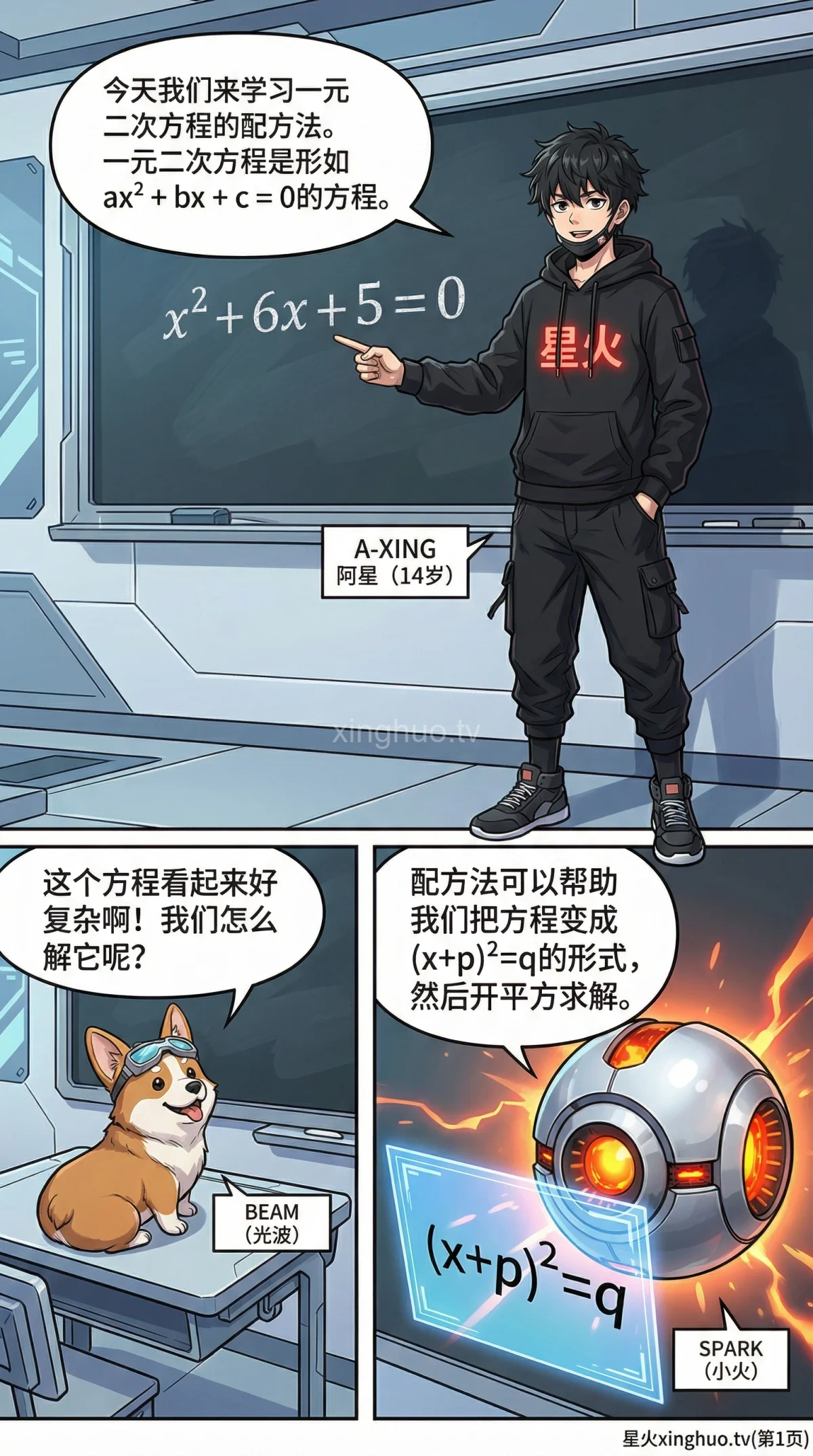 一元二次方程配方法详解：步骤、例题与练习题 | 初中数学 - 第 1 页