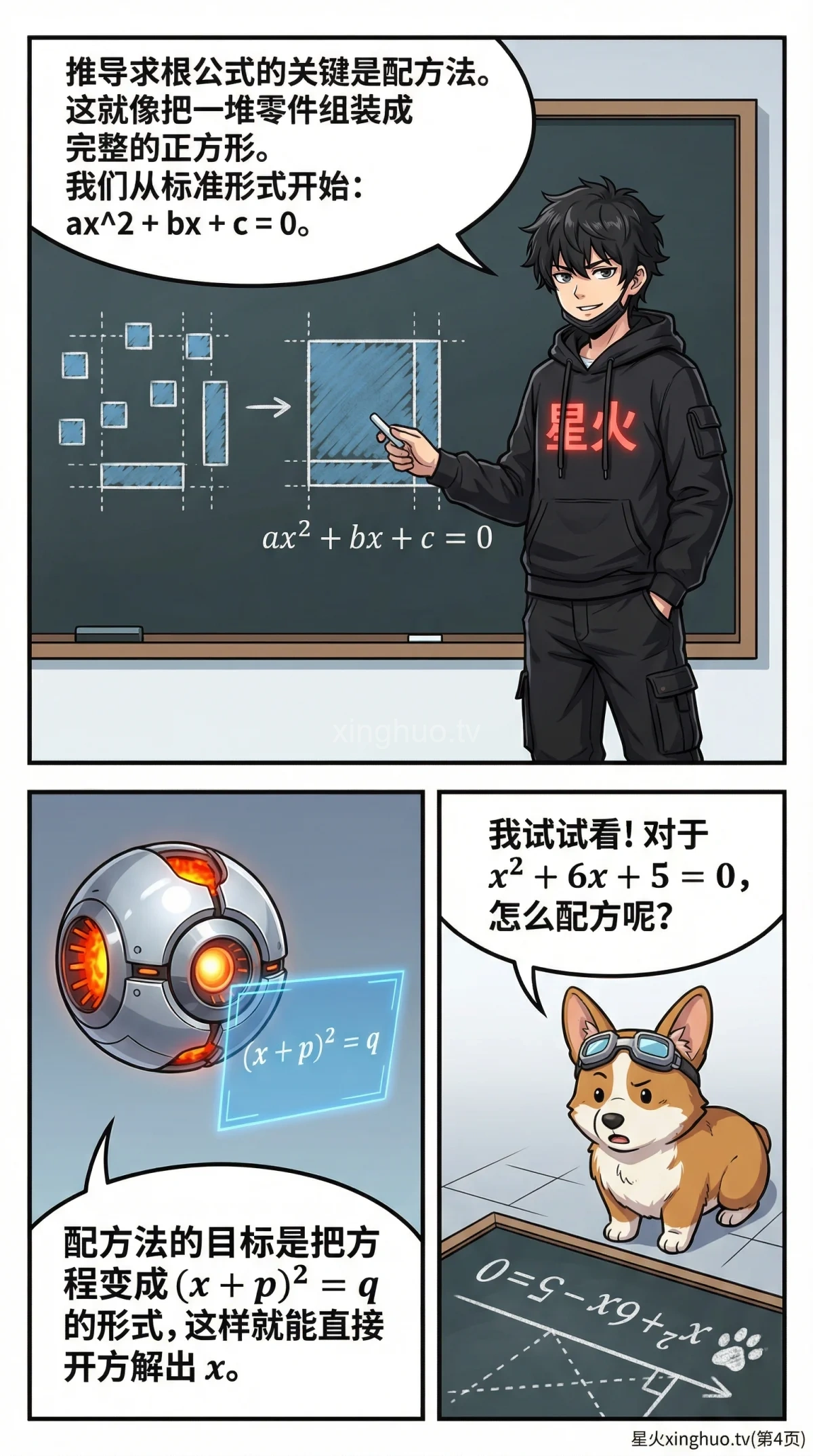 一元二次方程求根公式详解：判别式、推导步骤与例题解析 - 第 4 页