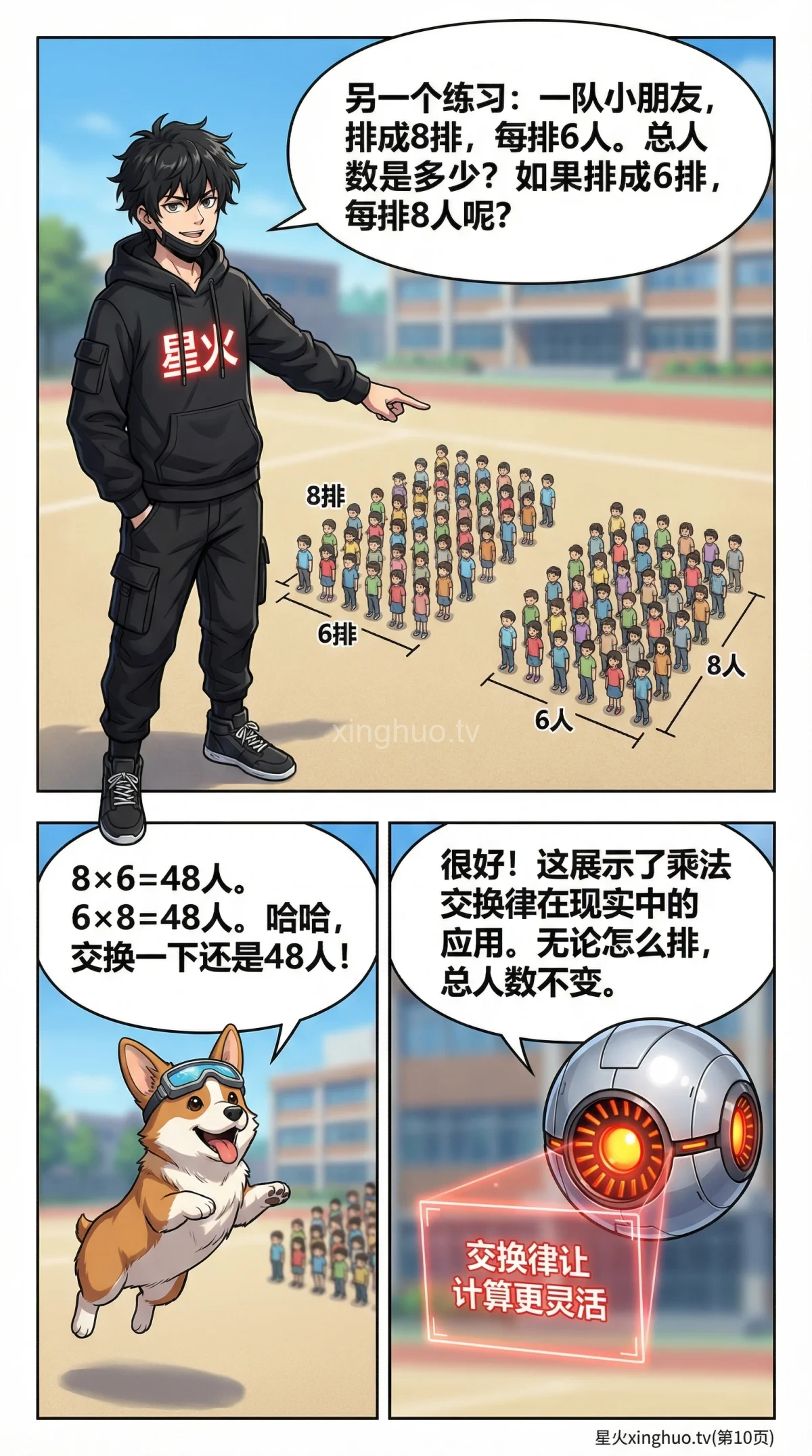 乘法交换律详解：定义、漫画讲解与练习题 | 小学数学运算定律 - 第 10 页