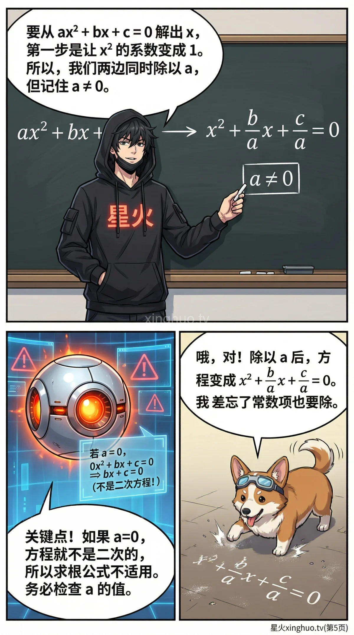 一元二次方程求根公式详解：判别式、推导步骤与例题解析 - 第 5 页