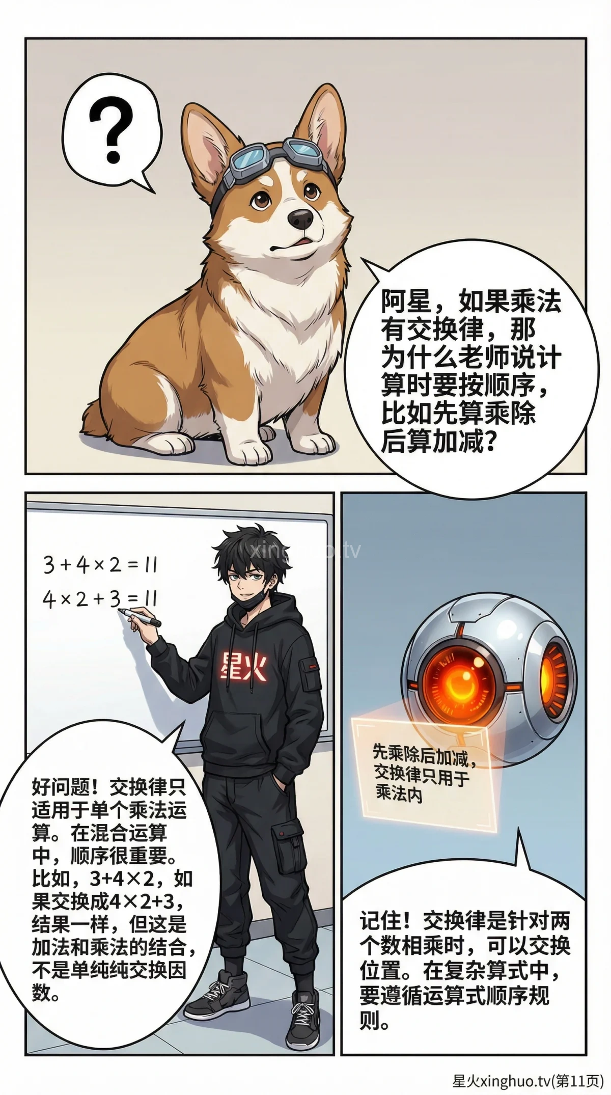 乘法交换律详解：定义、漫画讲解与练习题 | 小学数学运算定律 - 第 11 页