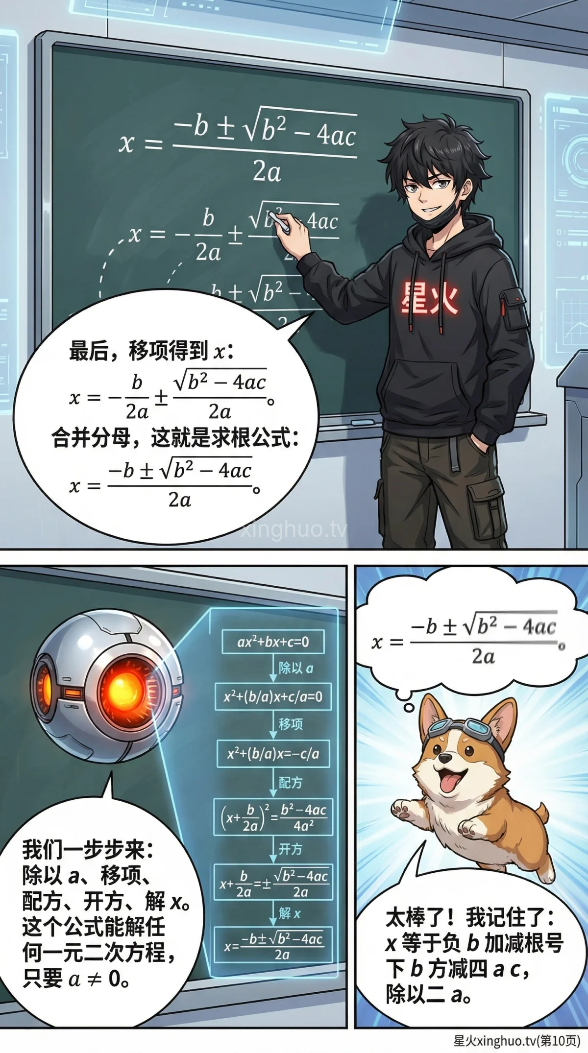 一元二次方程求根公式详解：判别式、推导步骤与例题解析 - 第 10 页