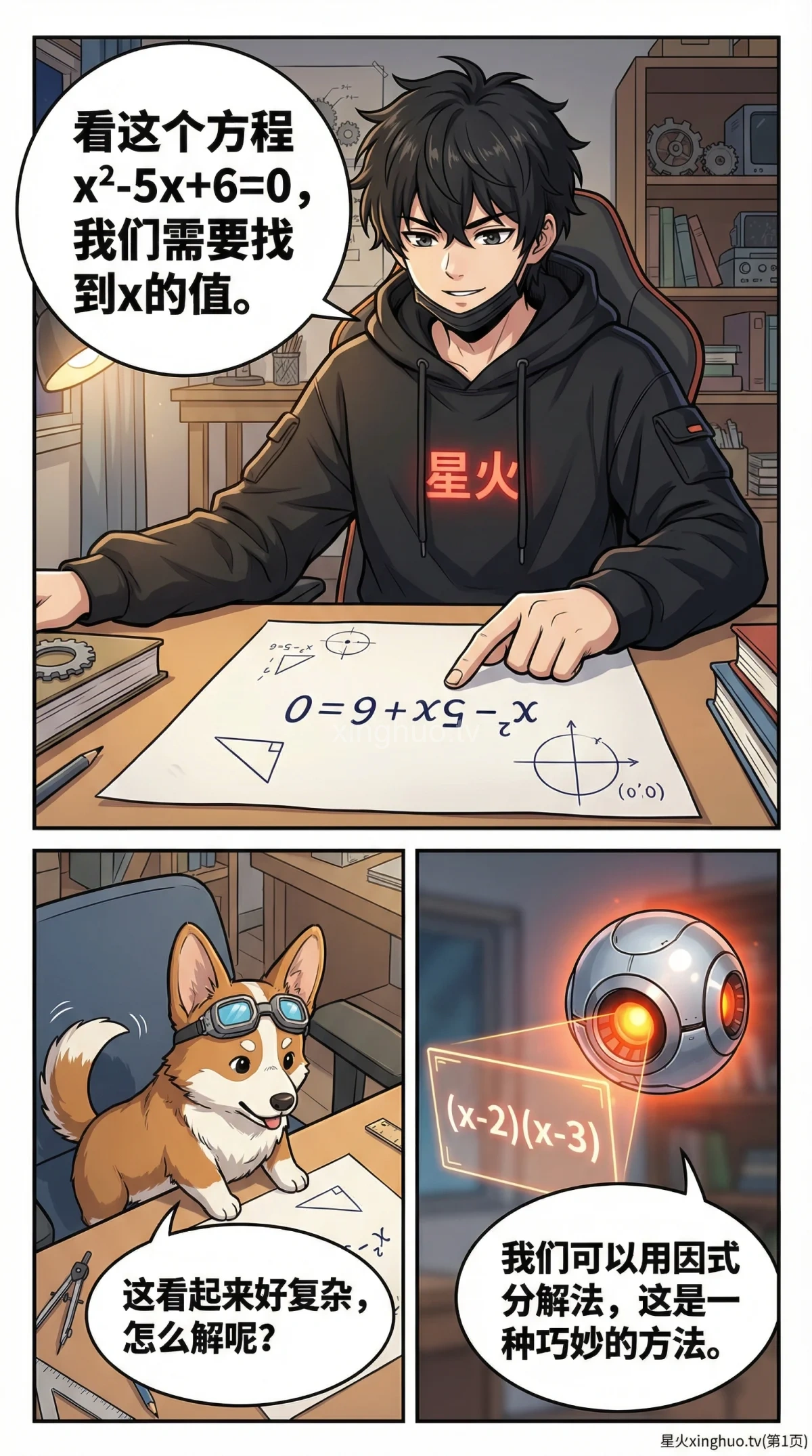 一元二次方程因式分解法：解题步骤与例题详解 | 初中数学 - 第 1 页