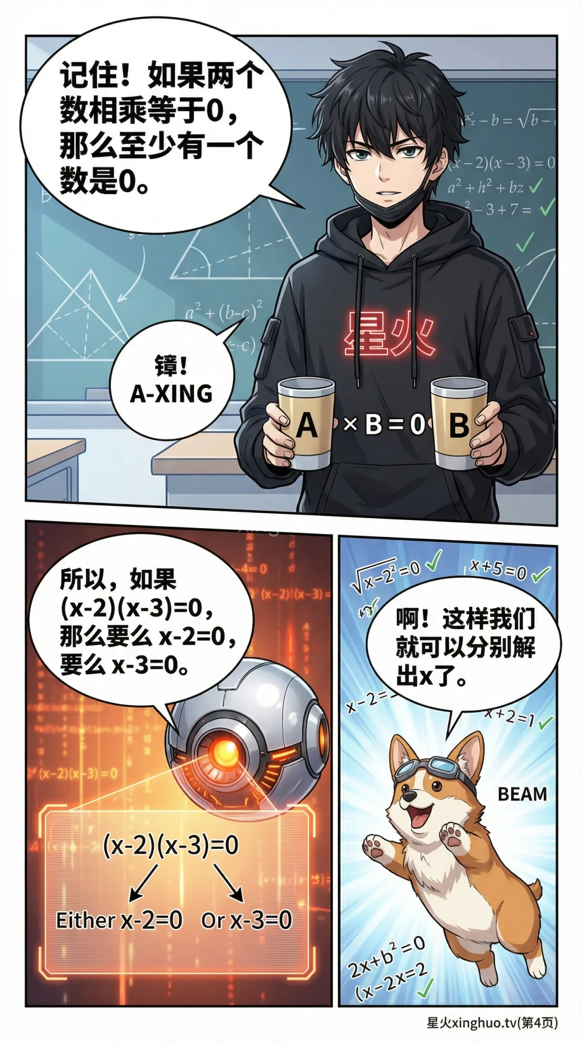 一元二次方程因式分解法：解题步骤与例题详解 | 初中数学 - 第 4 页