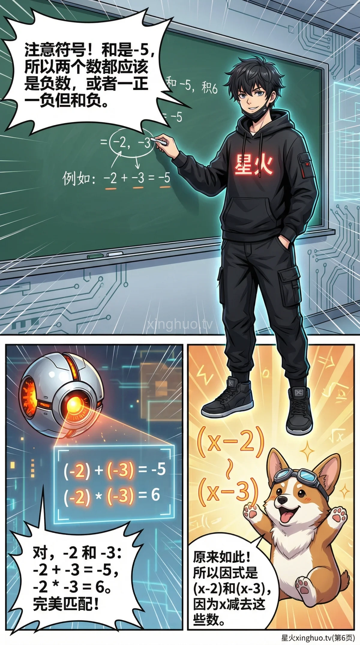 一元二次方程因式分解法：解题步骤与例题详解 | 初中数学 - 第 6 页