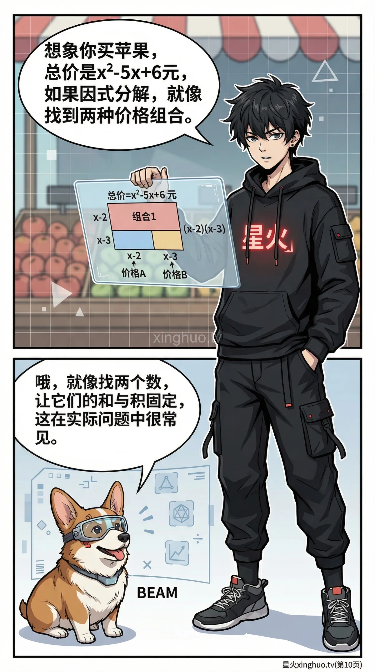 一元二次方程因式分解法：解题步骤与例题详解 | 初中数学 - 第 10 页