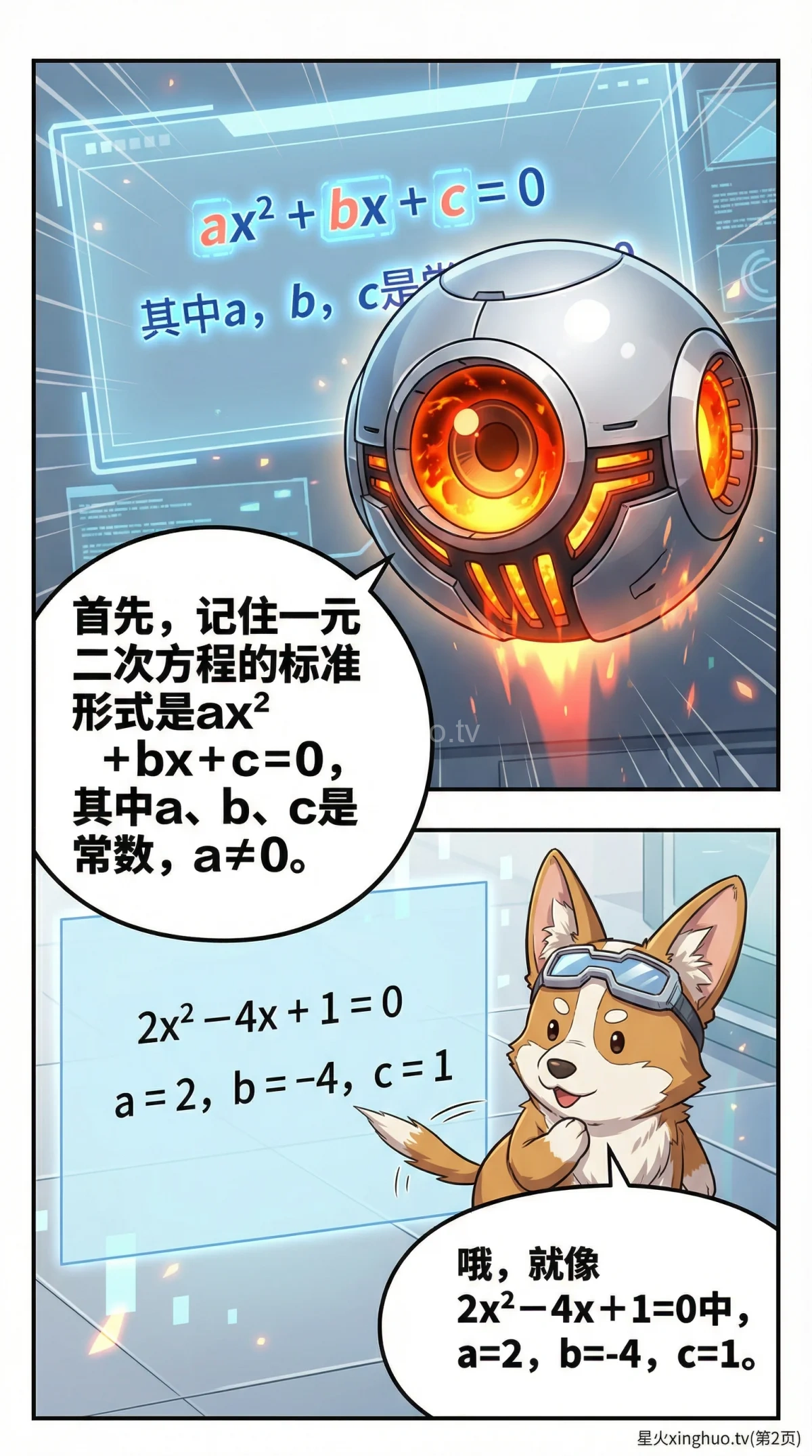 一元二次方程判别式(Δ公式)详解：如何判断根的性质与个数 | 漫画教学 - 第 2 页