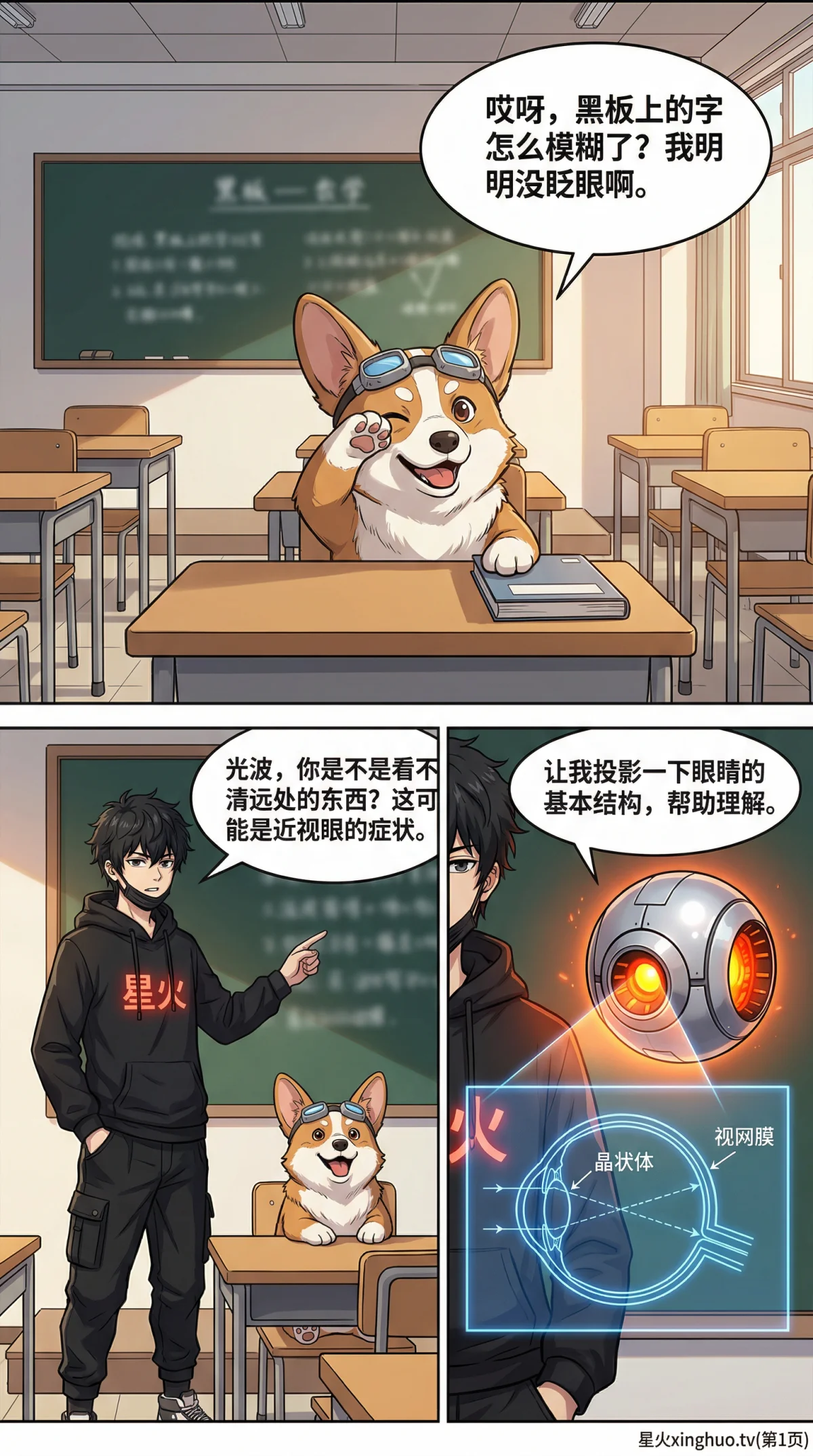 眼睛与眼镜原理详解：近视远视矫正方法（光学物理生物图解） - 第 1 页